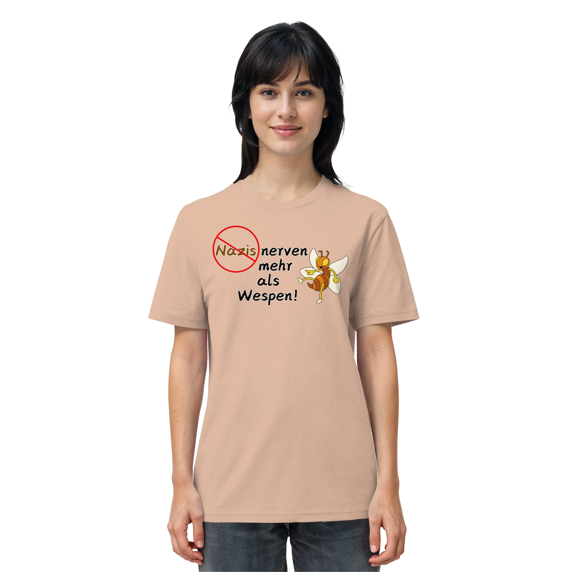 Nazis nerven mehr als Wespen - Organic Shirt