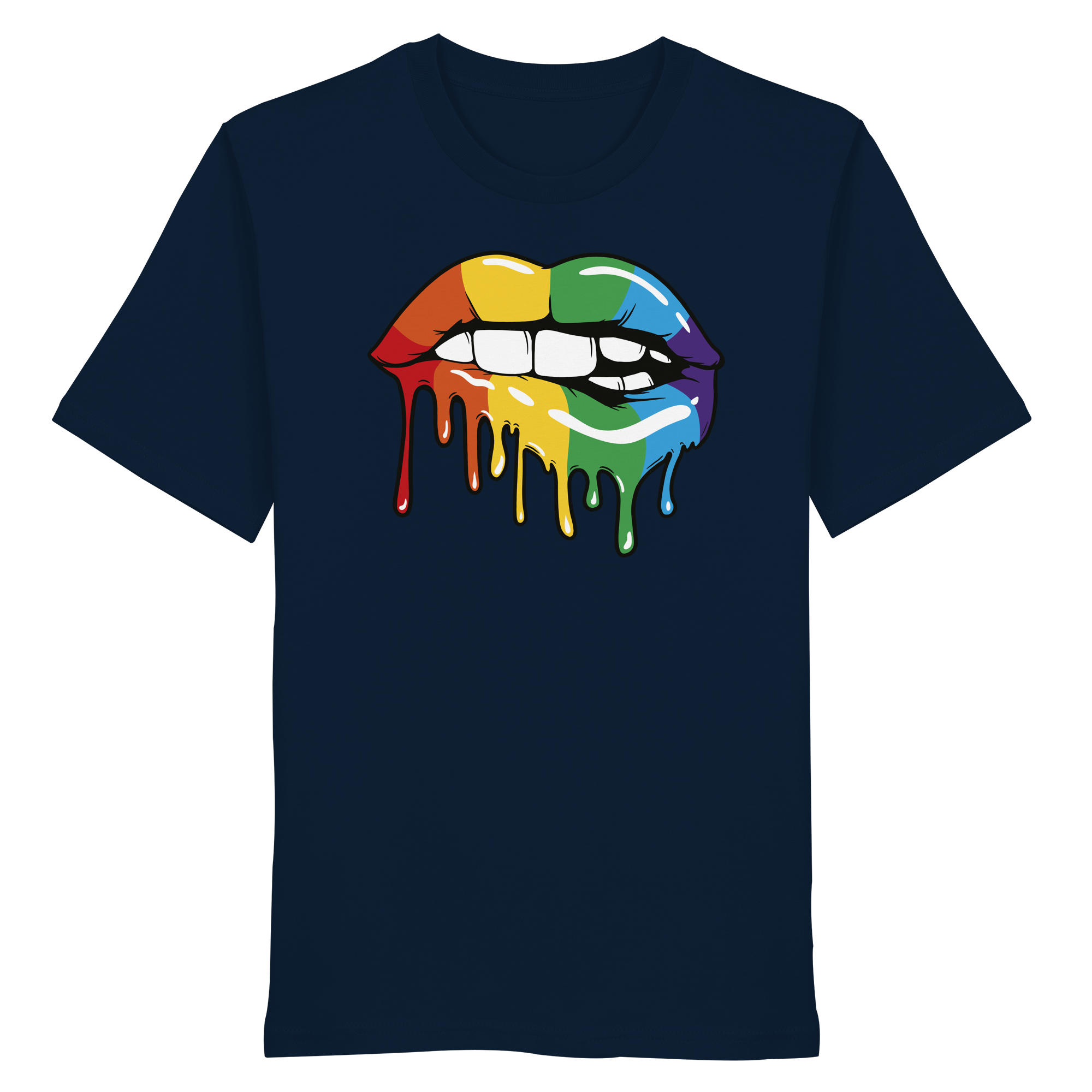 Regenbogen Lippen - Organic Shirt