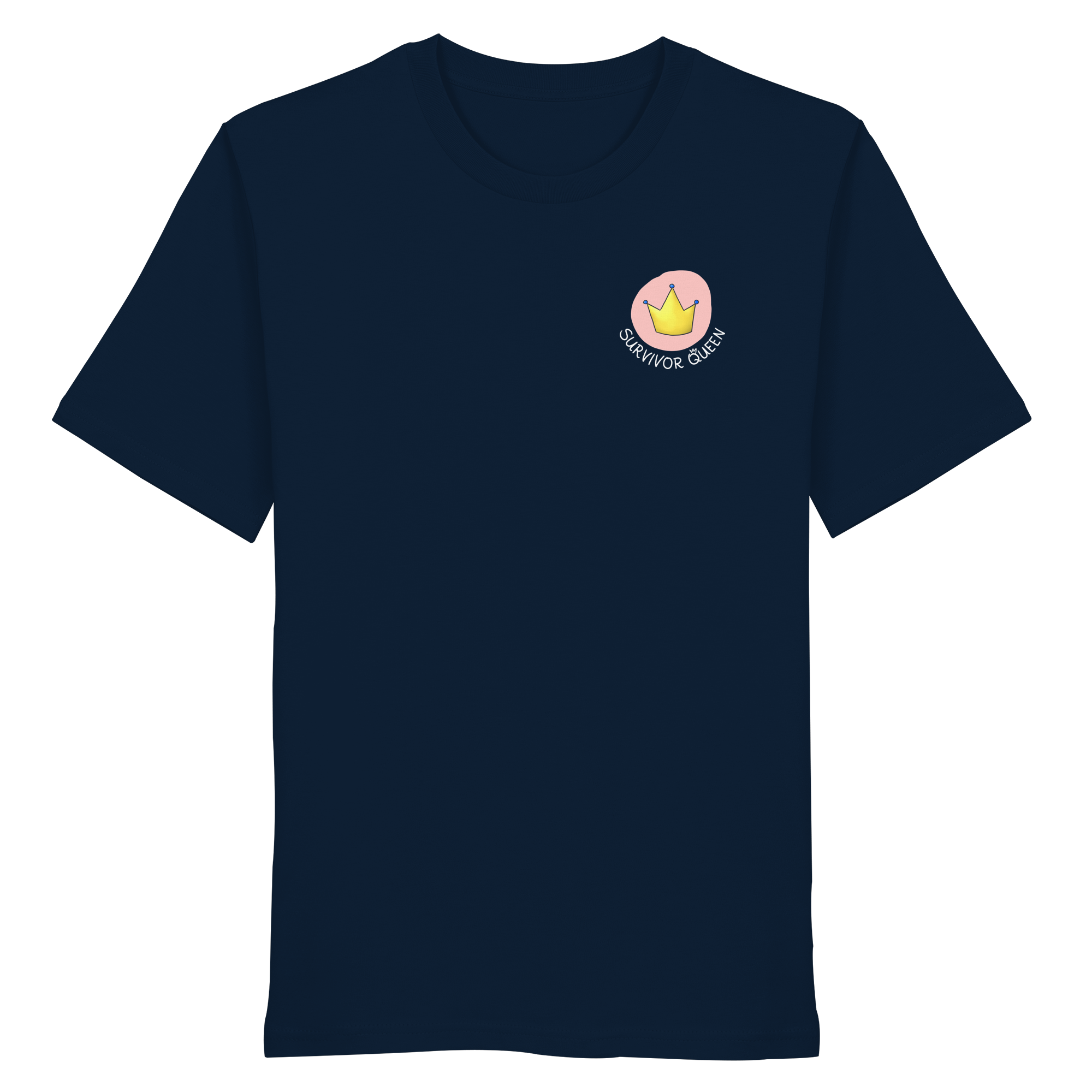 Survivor Queens Logo "Schriftzug Edition" Brustprint (dunkel) - Organic Shirt