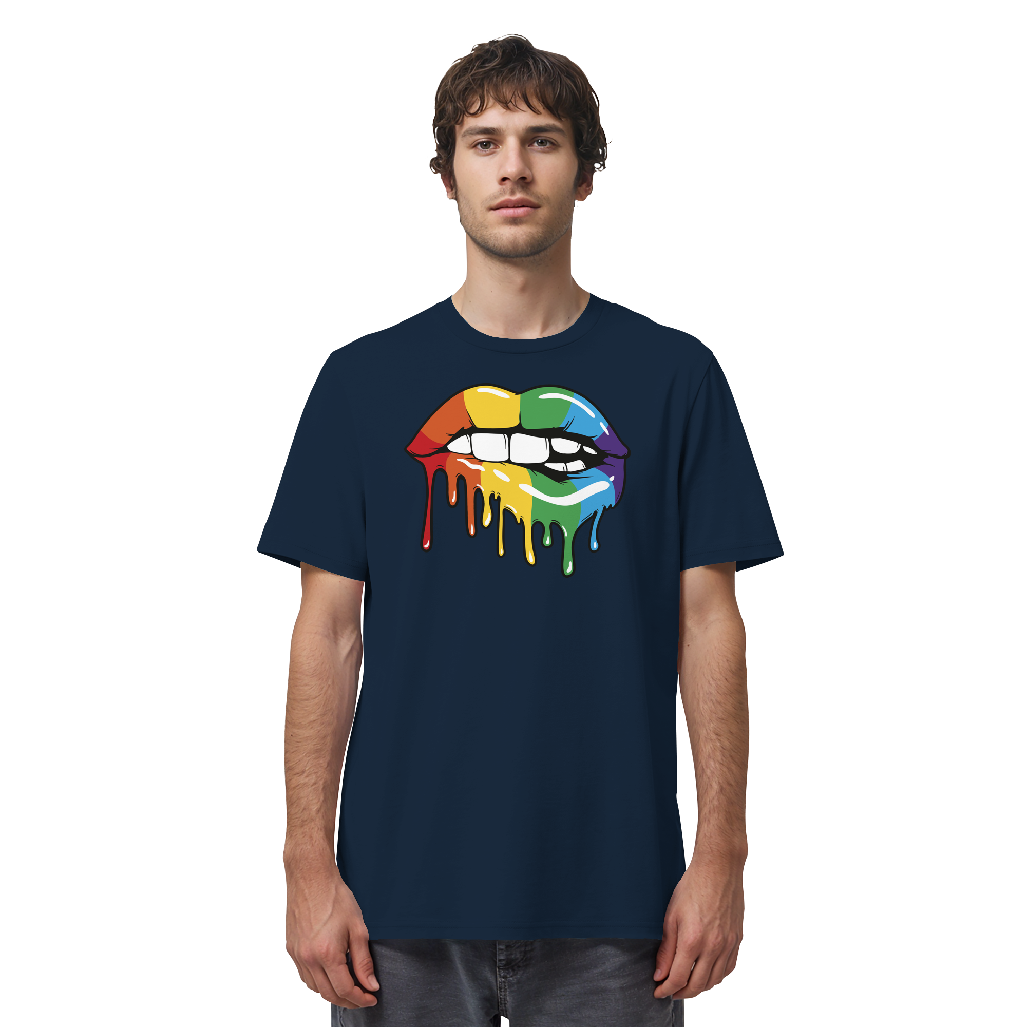 Regenbogen Lippen - Organic Shirt