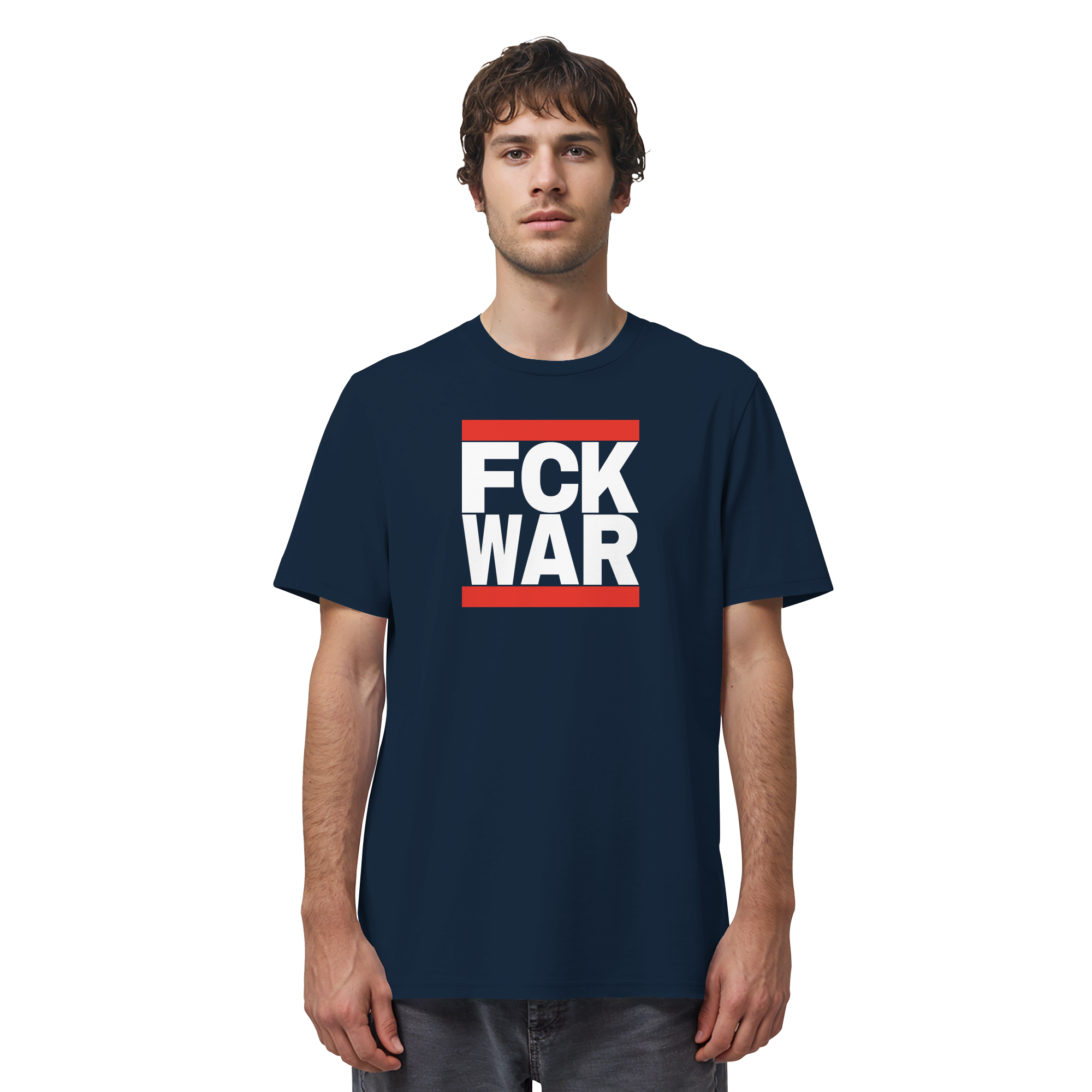 FCK WAR (weiße Schrift) - Organic Shirt