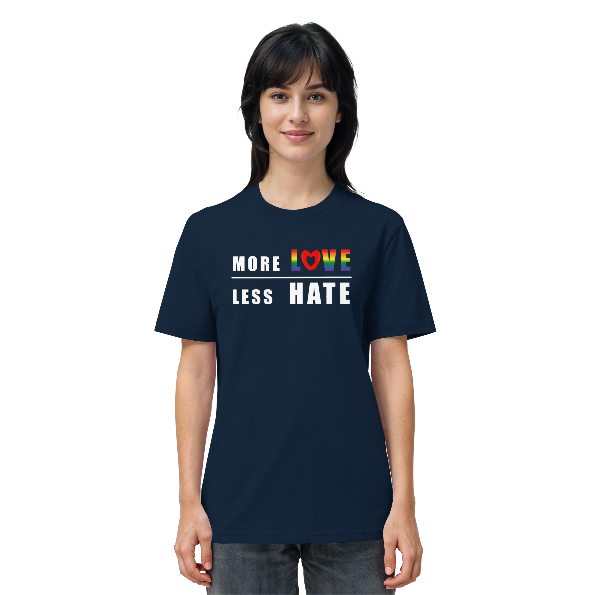 More Love Less Hate "Rainbow Edition" - Organic Shirt