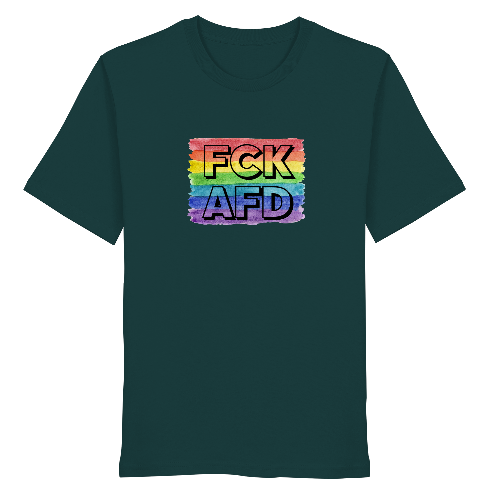 FCK AFD "Rainbow Resistance Edition" - Organic Shirt