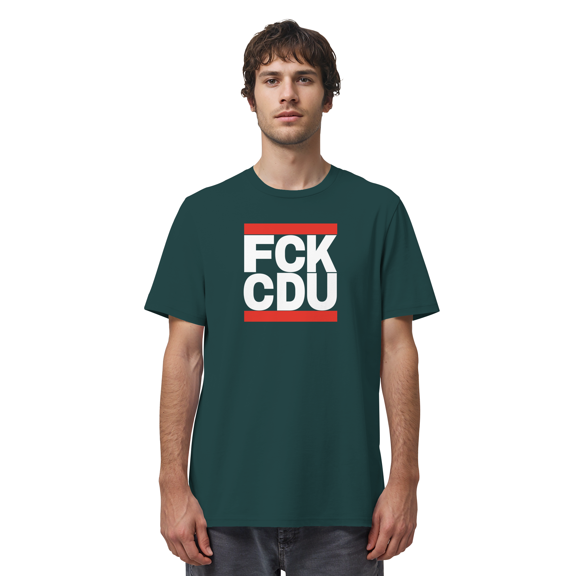 FCK CDU (weiße Schrift) - Organic Shirt