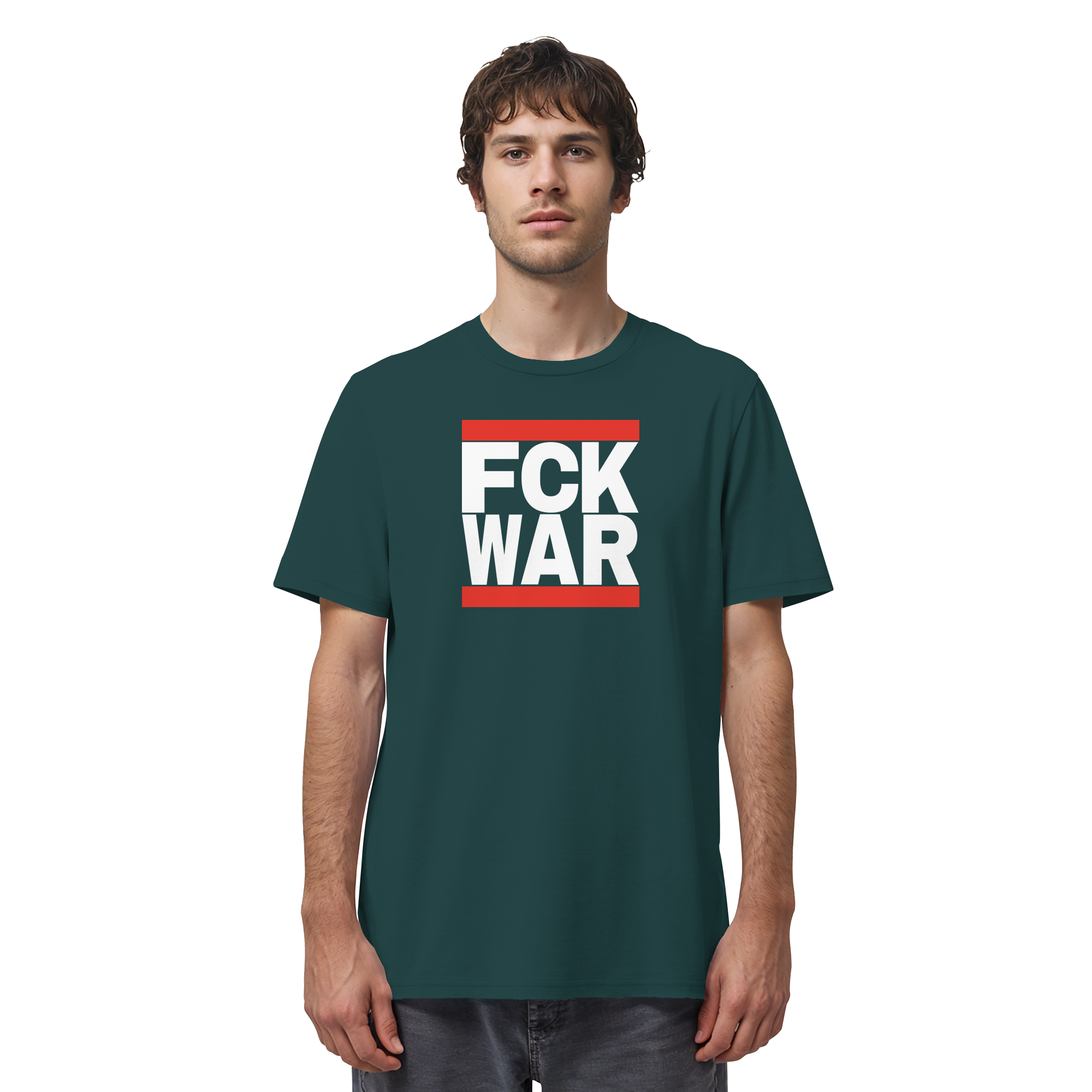 FCK WAR (weiße Schrift) - Organic Shirt