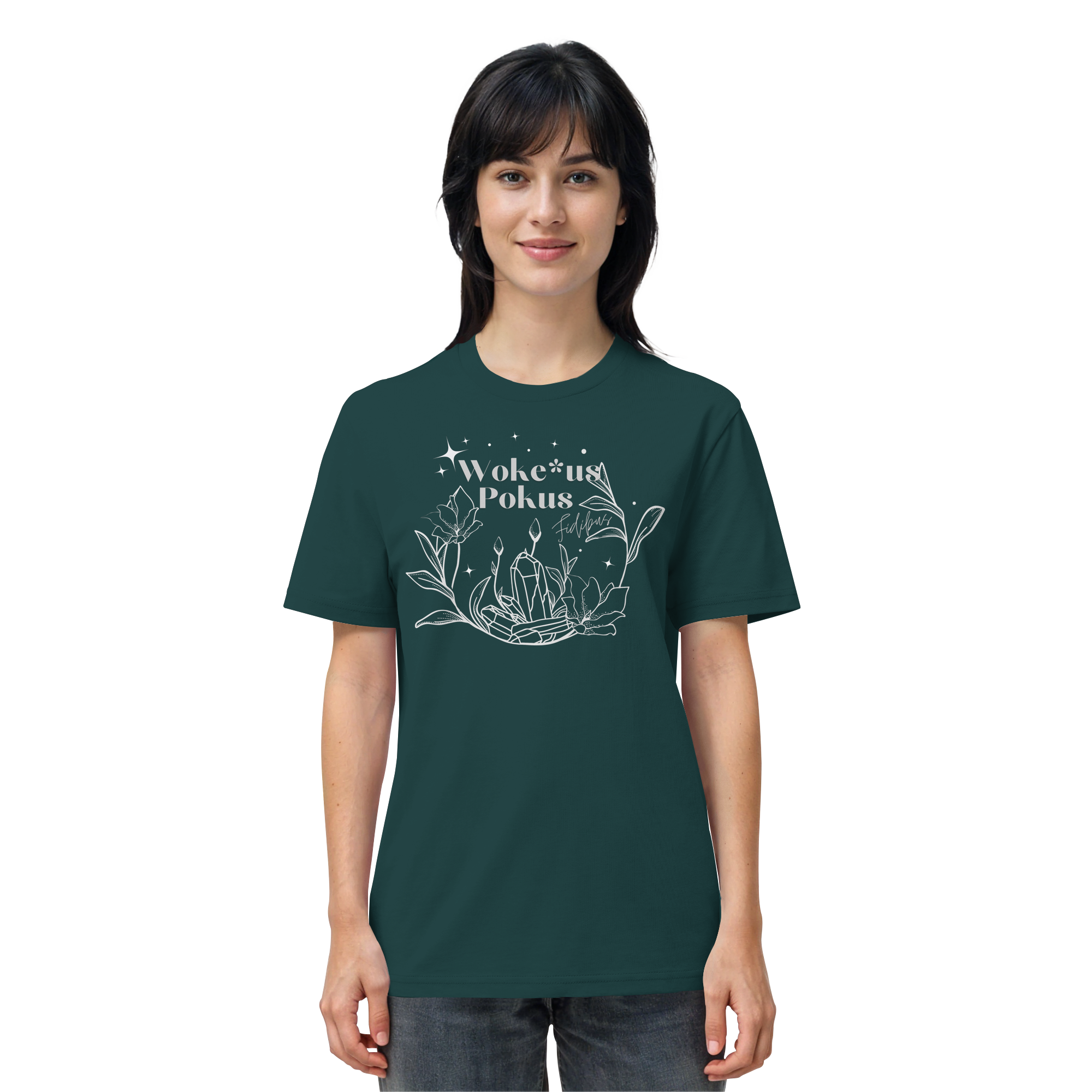 Woke*us Pokus (weiße Schrift) - Organic Shirt