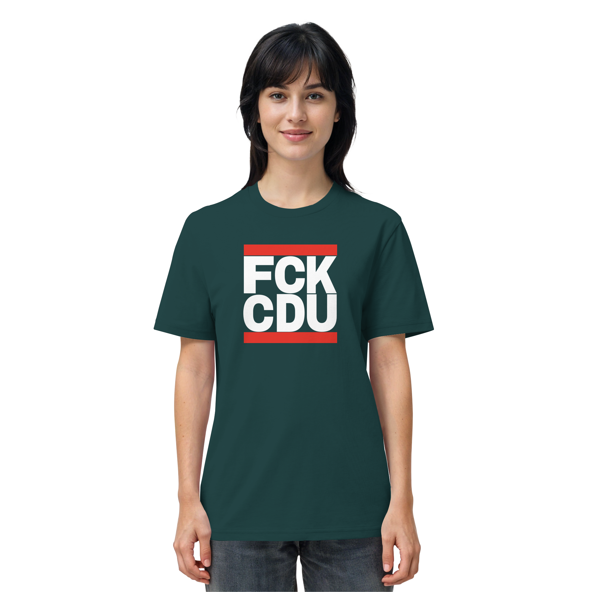 FCK CDU (weiße Schrift) - Organic Shirt