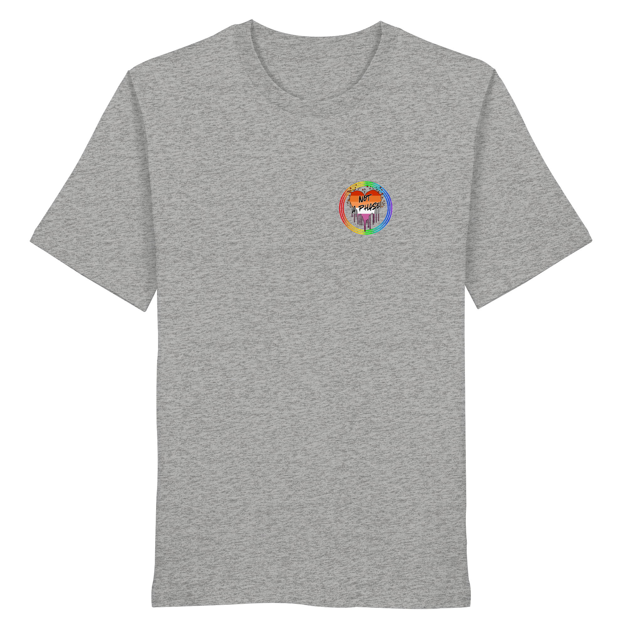 Lesbian Not a Phase "Regenbogenkreis Edition" - Organic Shirt