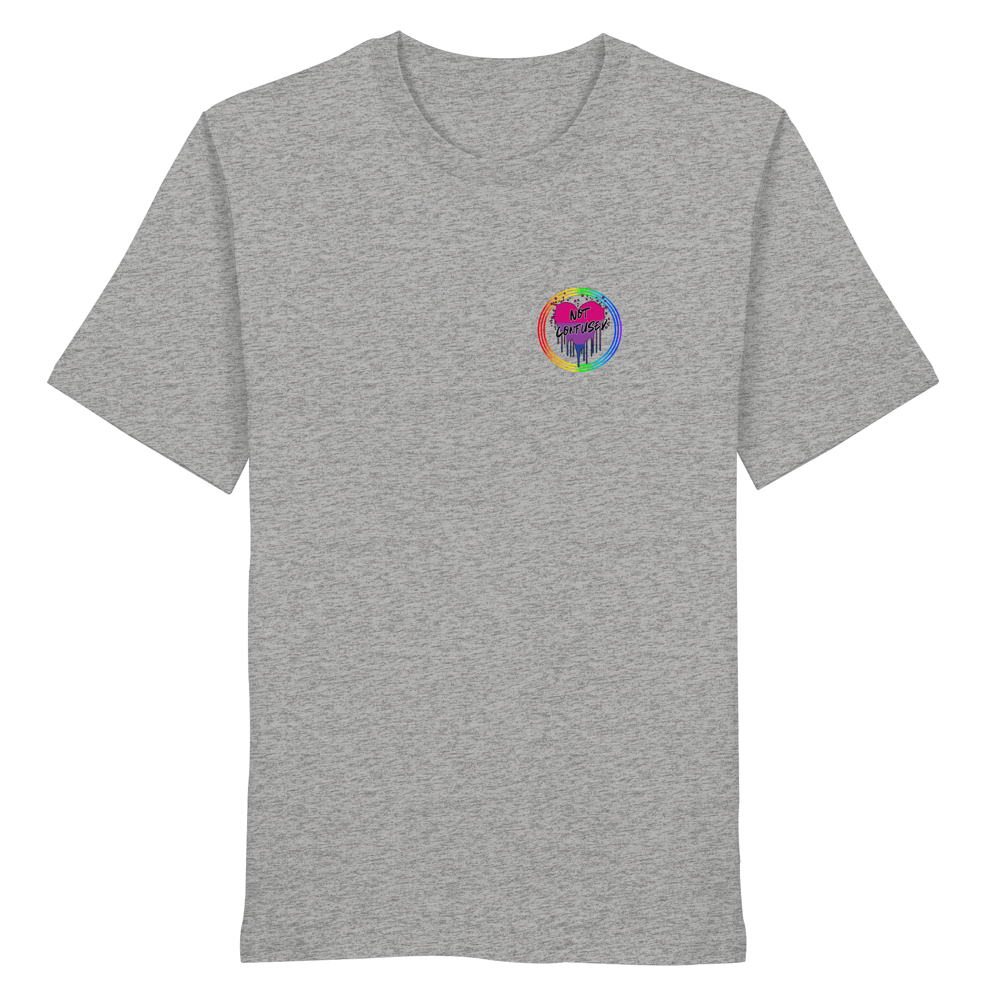 Bisexual Not Confused "Regenbogenkreis Edition" - Organic Shirt