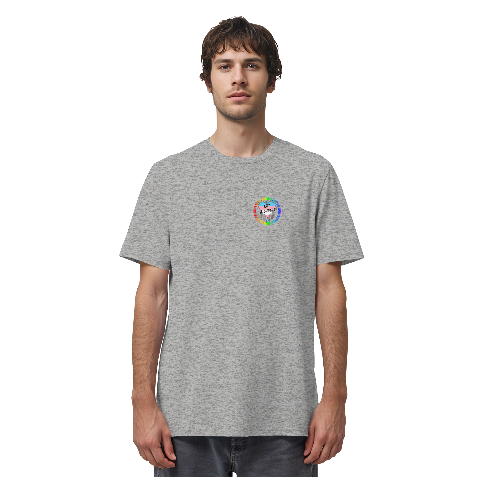 Trans Not a Choice "Regenbogenkreis Edition" - Organic Shirt