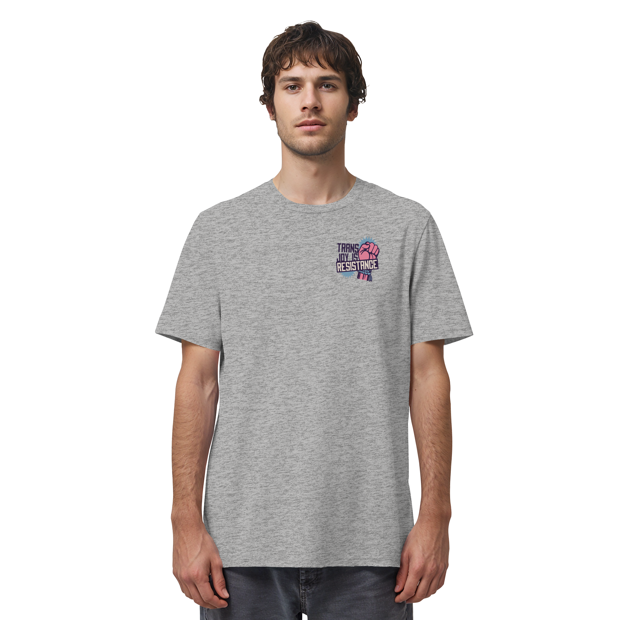 Trans Joy Is Resistance "Raised Fist Edition" - Organic Shirt