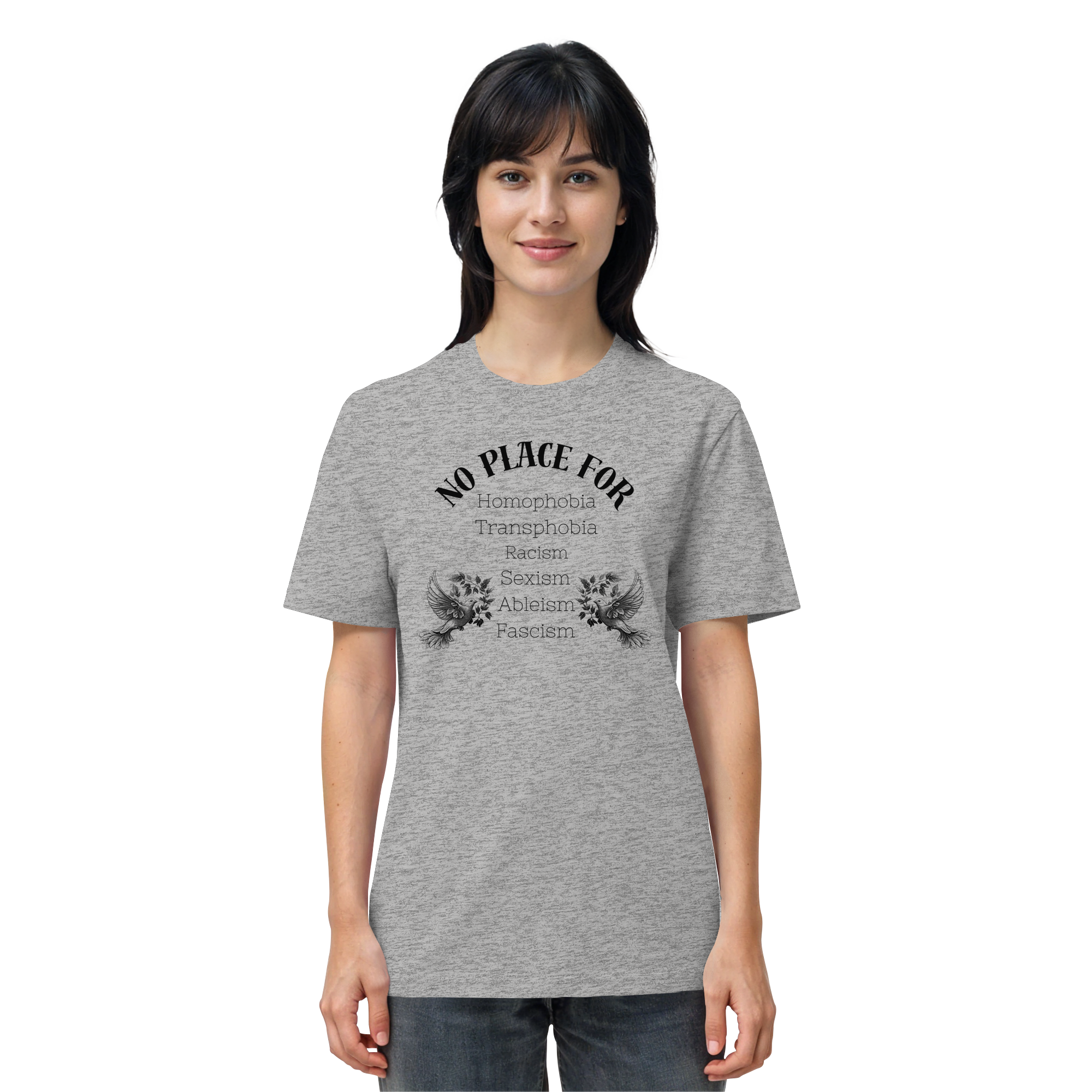 No Place For (schwarze Schrift) - Organic Shirt