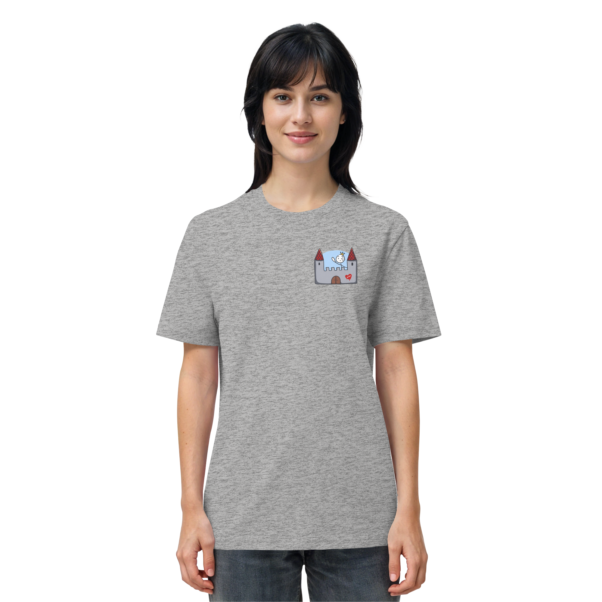 Hier und jetzt bin ich in Sicherheit "Schwarze Edition" Backprint - Organic Shirt