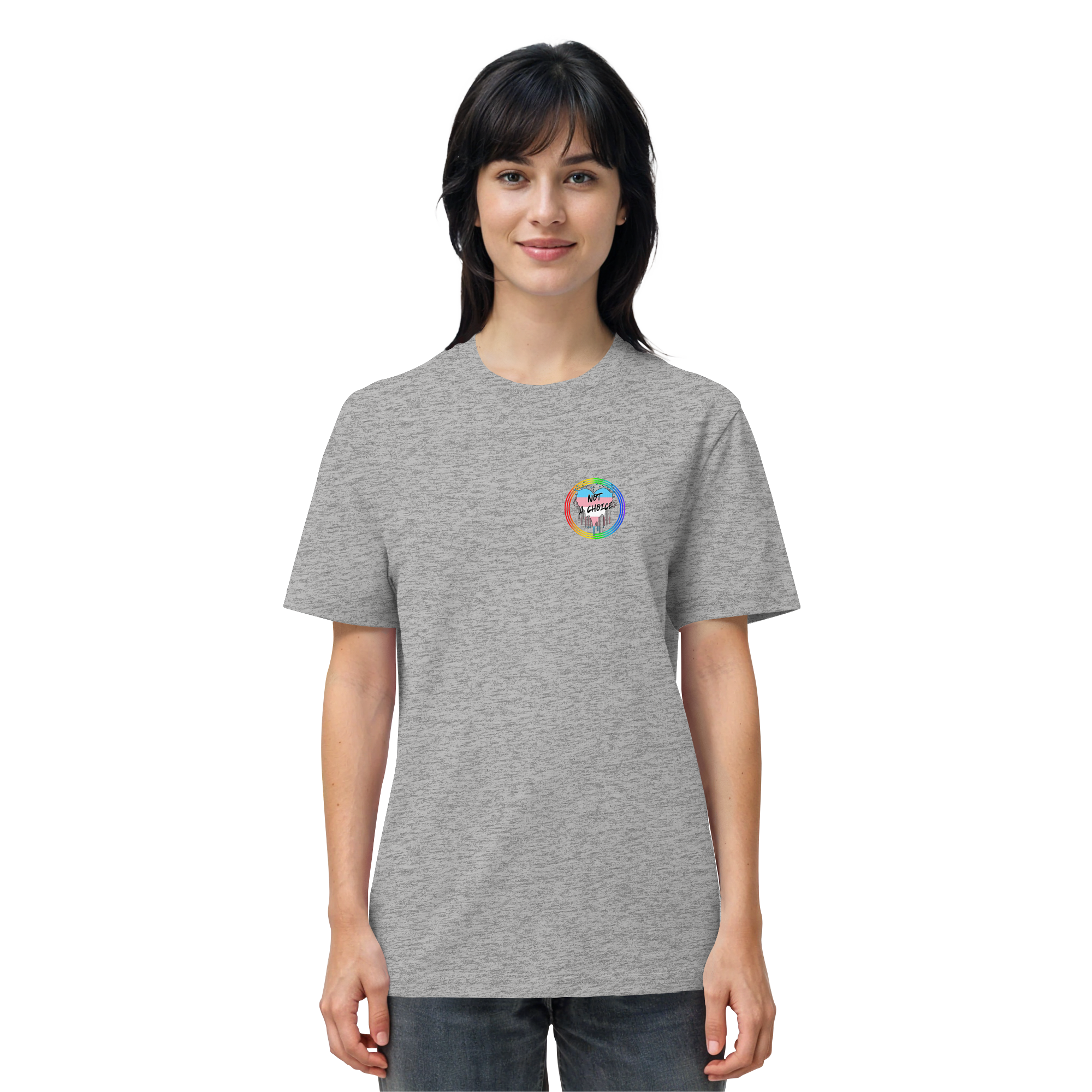 Trans Not a Choice "Regenbogenkreis Edition" - Organic Shirt