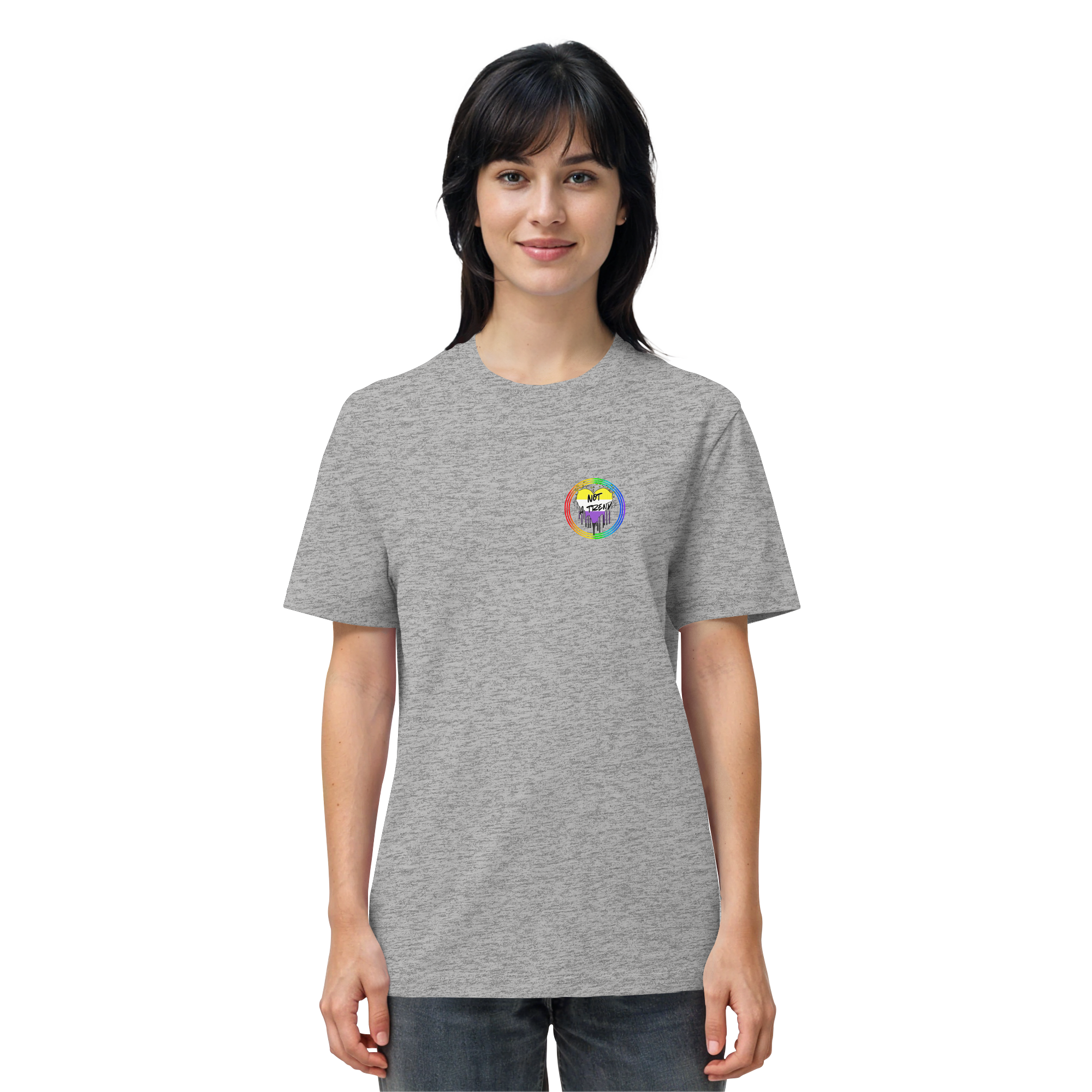 Nonbinary Not a Trend "Regenbogenkreis Edition" - Organic Shirt