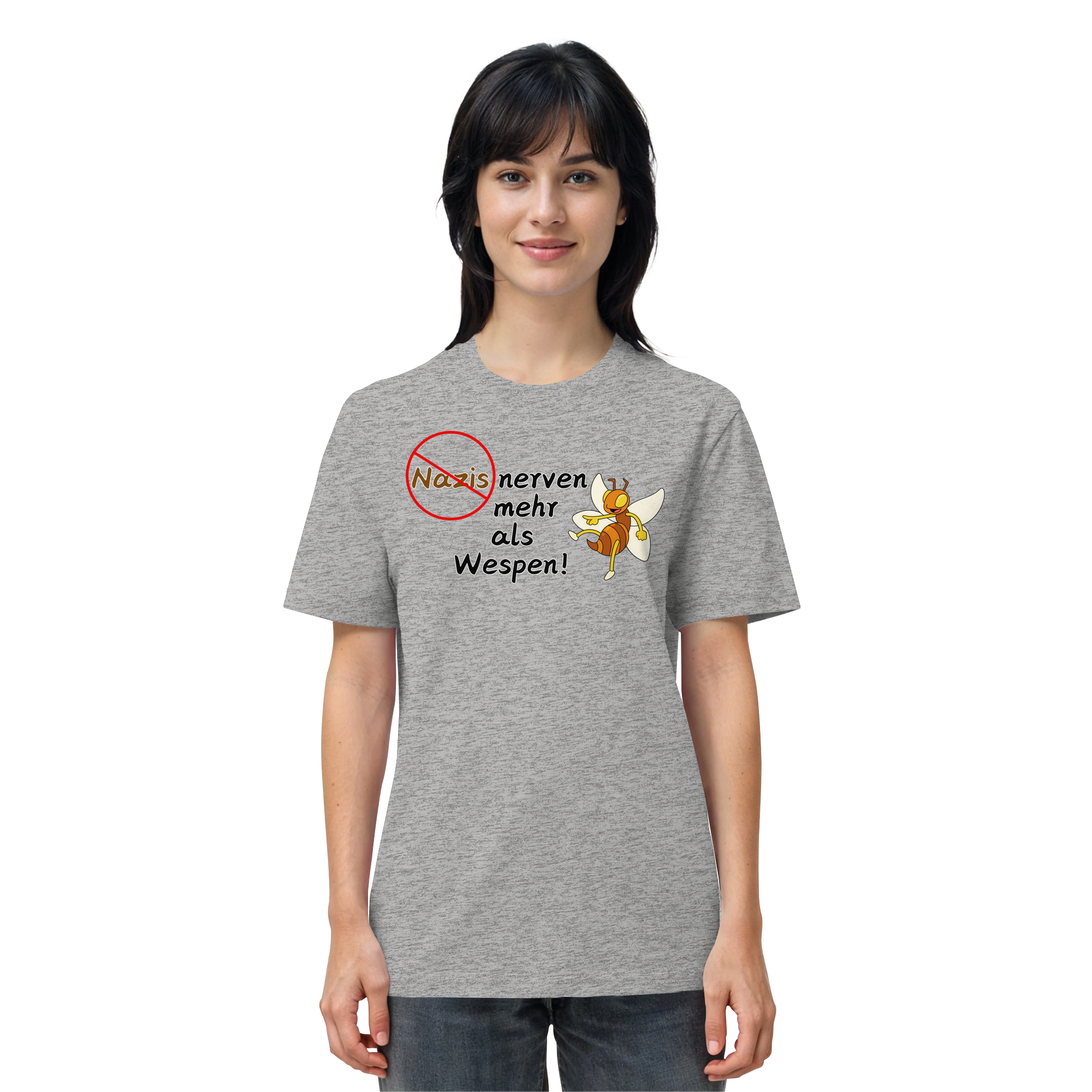 Nazis nerven mehr als Wespen - Organic Shirt