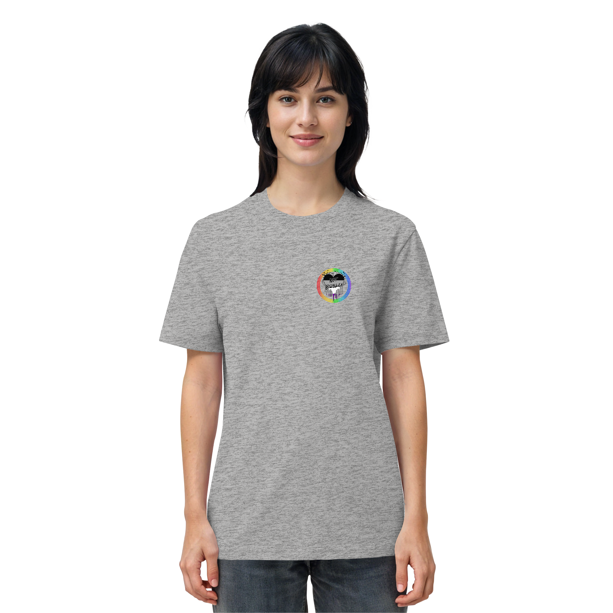 Asexual Not Broken "Regenbogenkreis Edition" - Organic Shirt