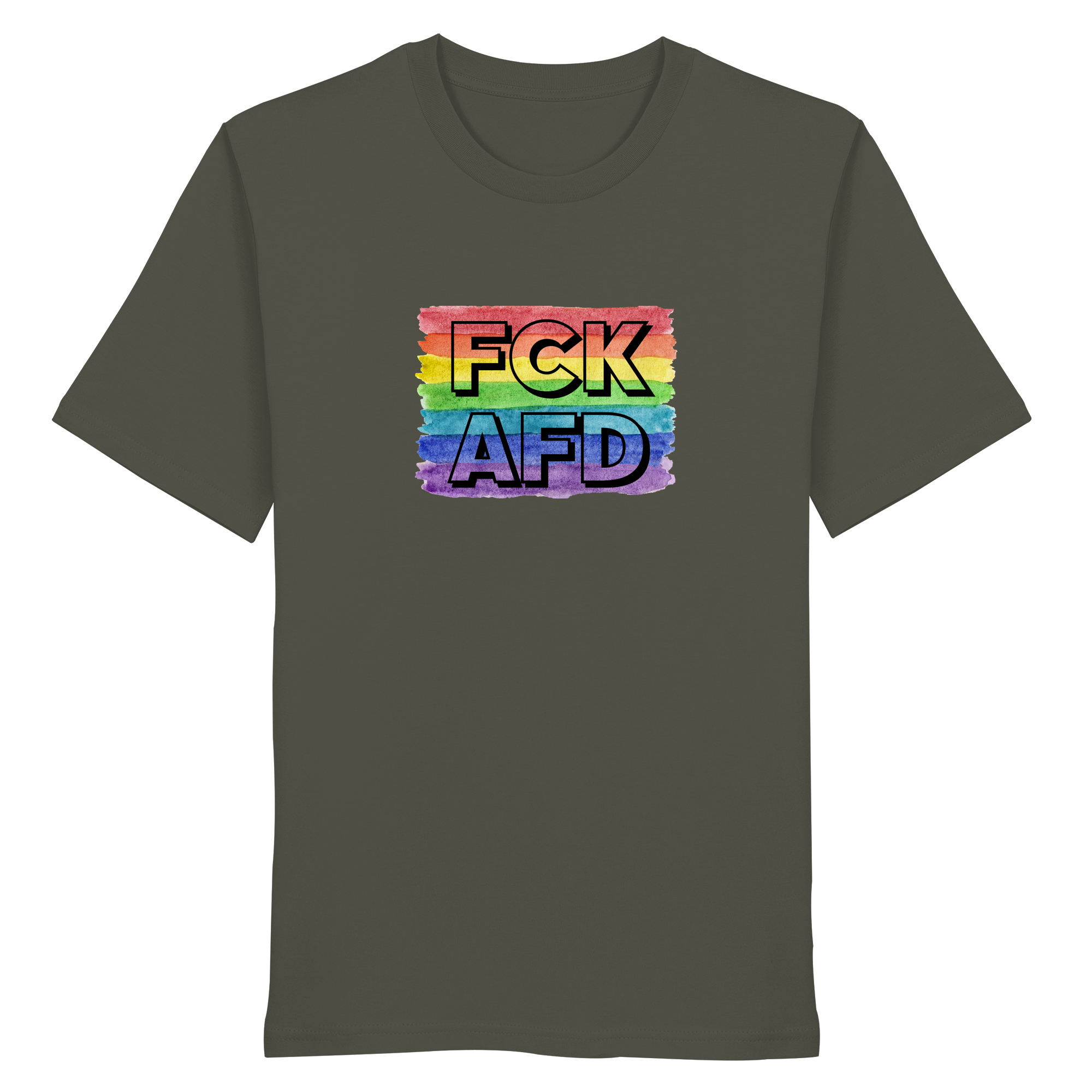 FCK AFD "Rainbow Resistance Edition" - Organic Shirt