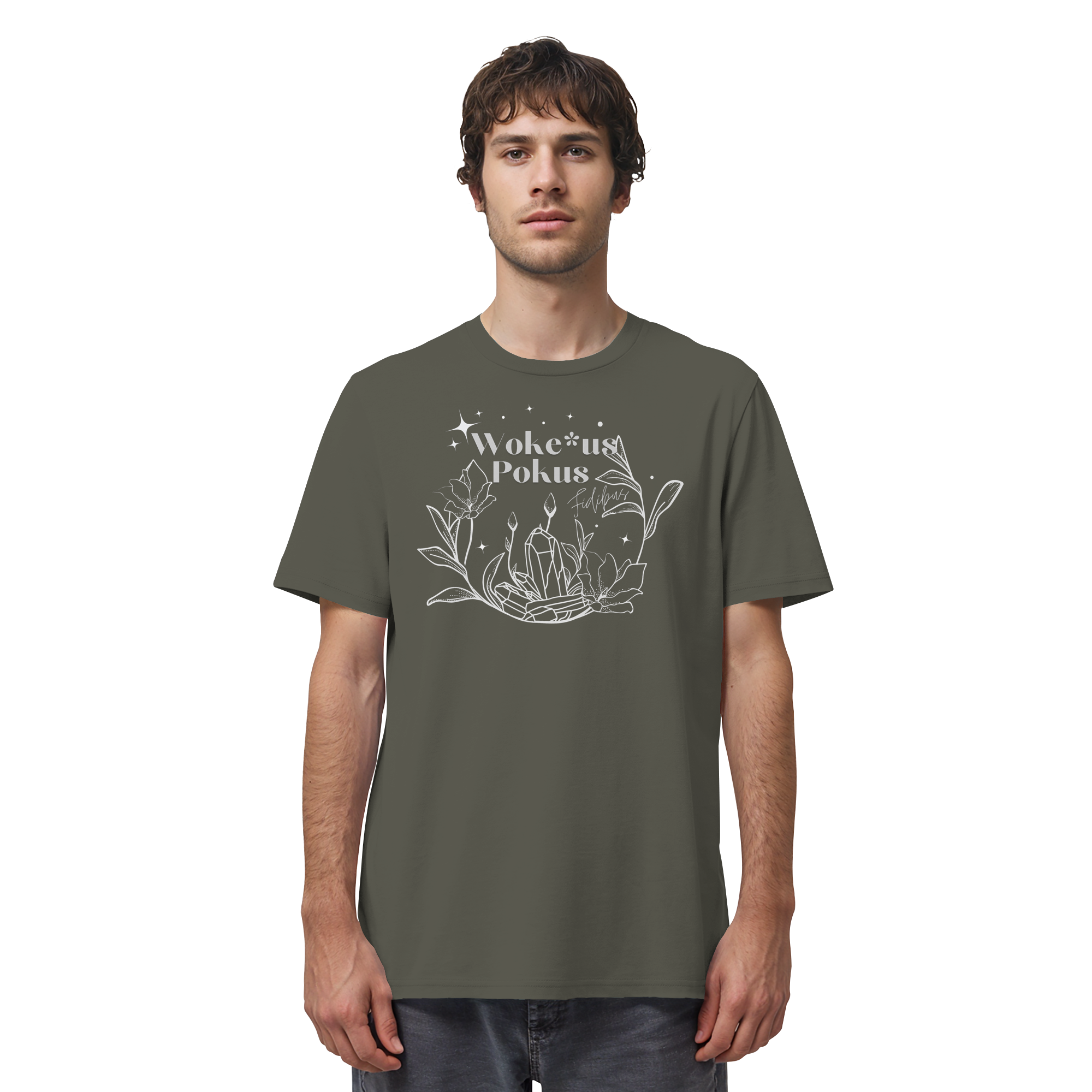 Woke*us Pokus (weiße Schrift) - Organic Shirt