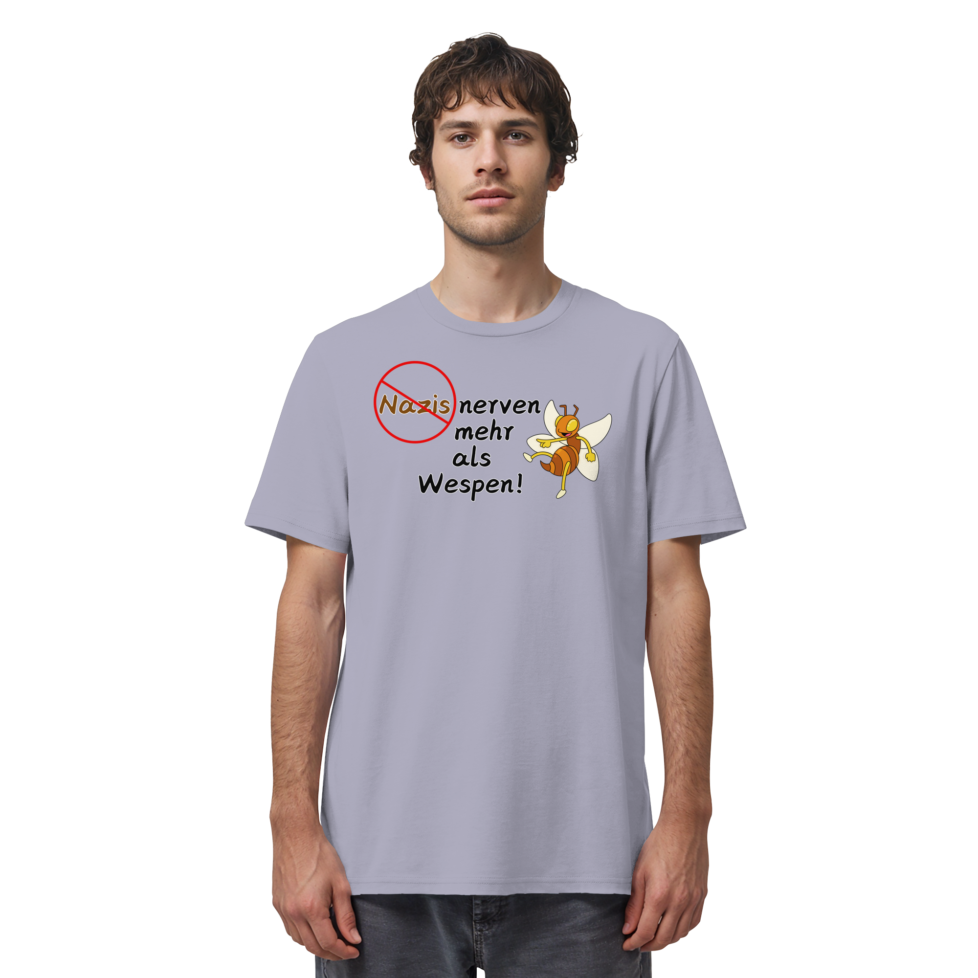 Nazis nerven mehr als Wespen - Organic Shirt