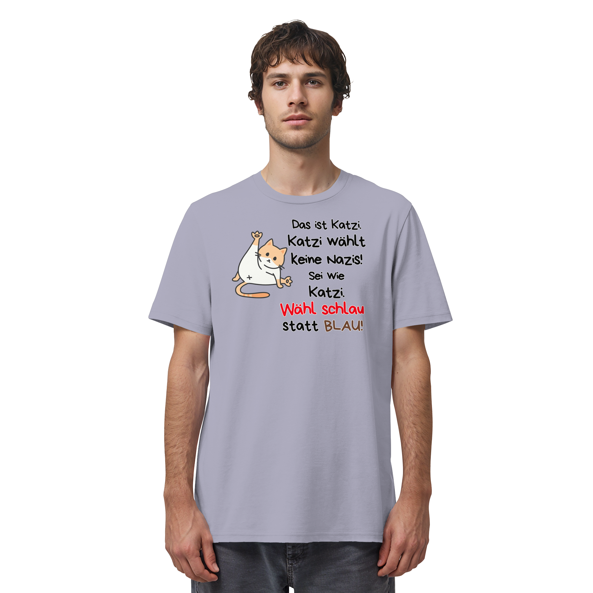 Katzi wählt keine Nazis! - Organic Shirt