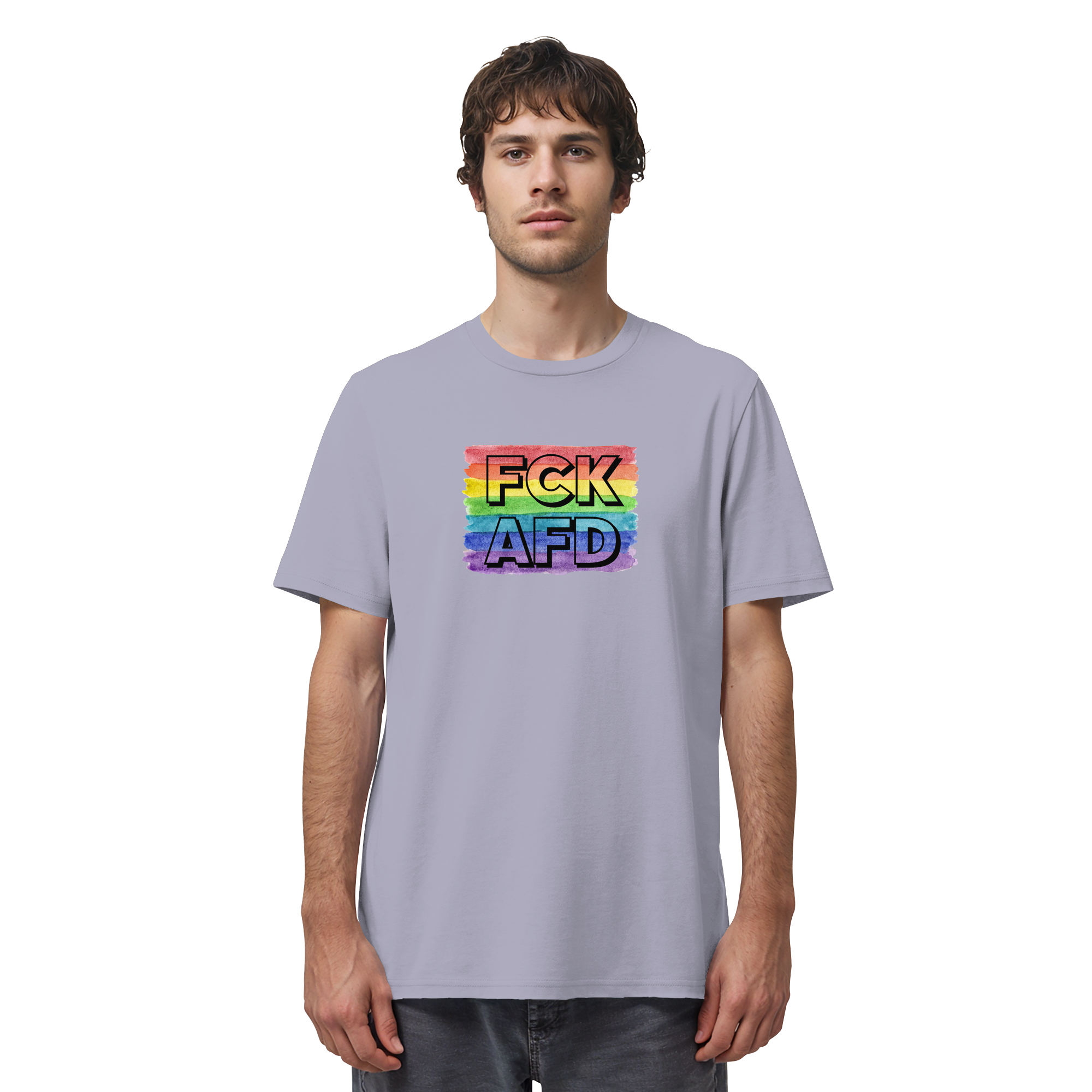 FCK AFD "Rainbow Resistance Edition" - Organic Shirt