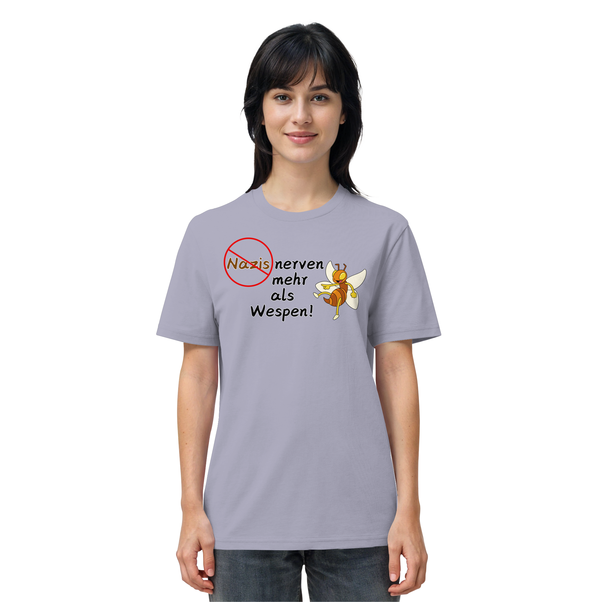 Nazis nerven mehr als Wespen - Organic Shirt