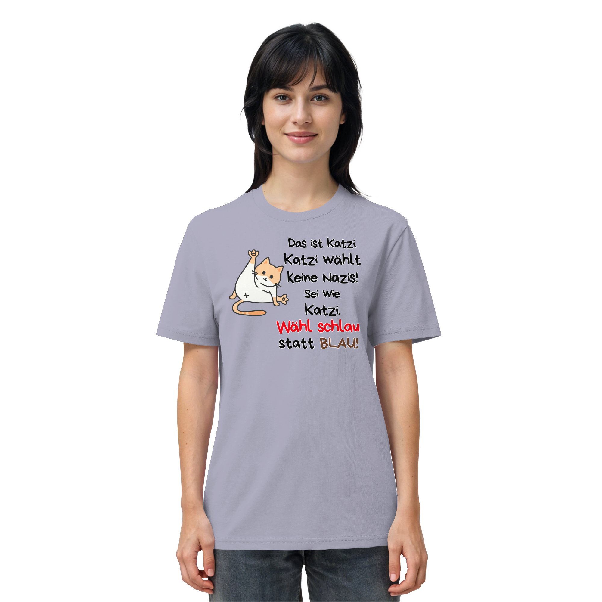 Katzi wählt keine Nazis! - Organic Shirt