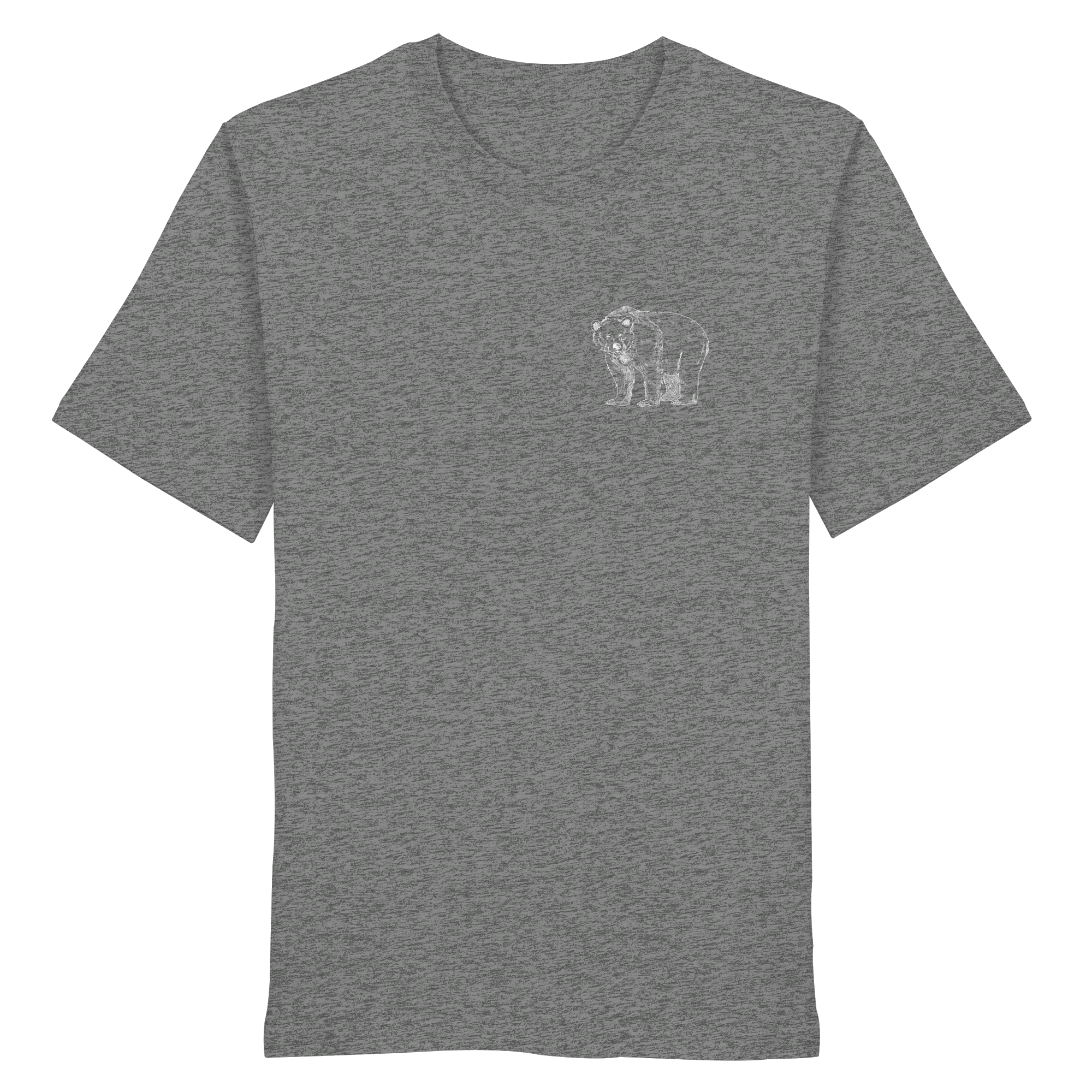 Team Bär Backprint (weiß) - Organic Shirt