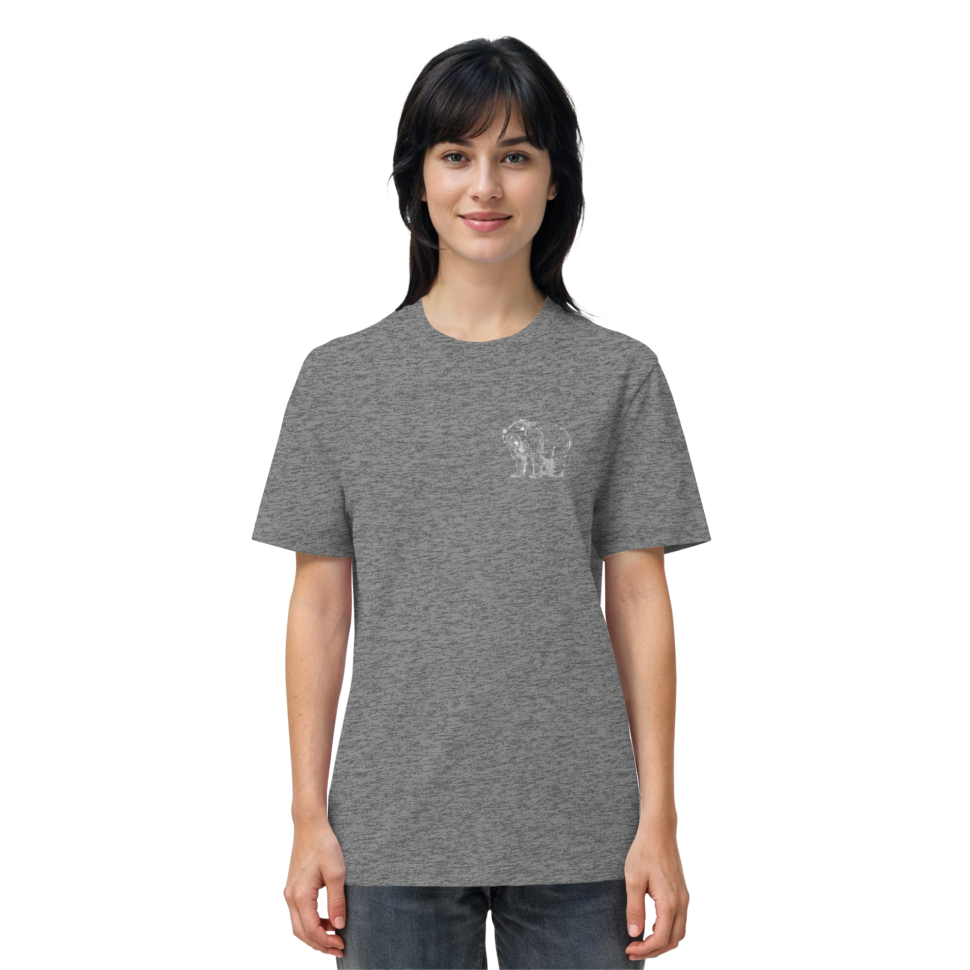Team Bär Backprint (weiß) - Organic Shirt