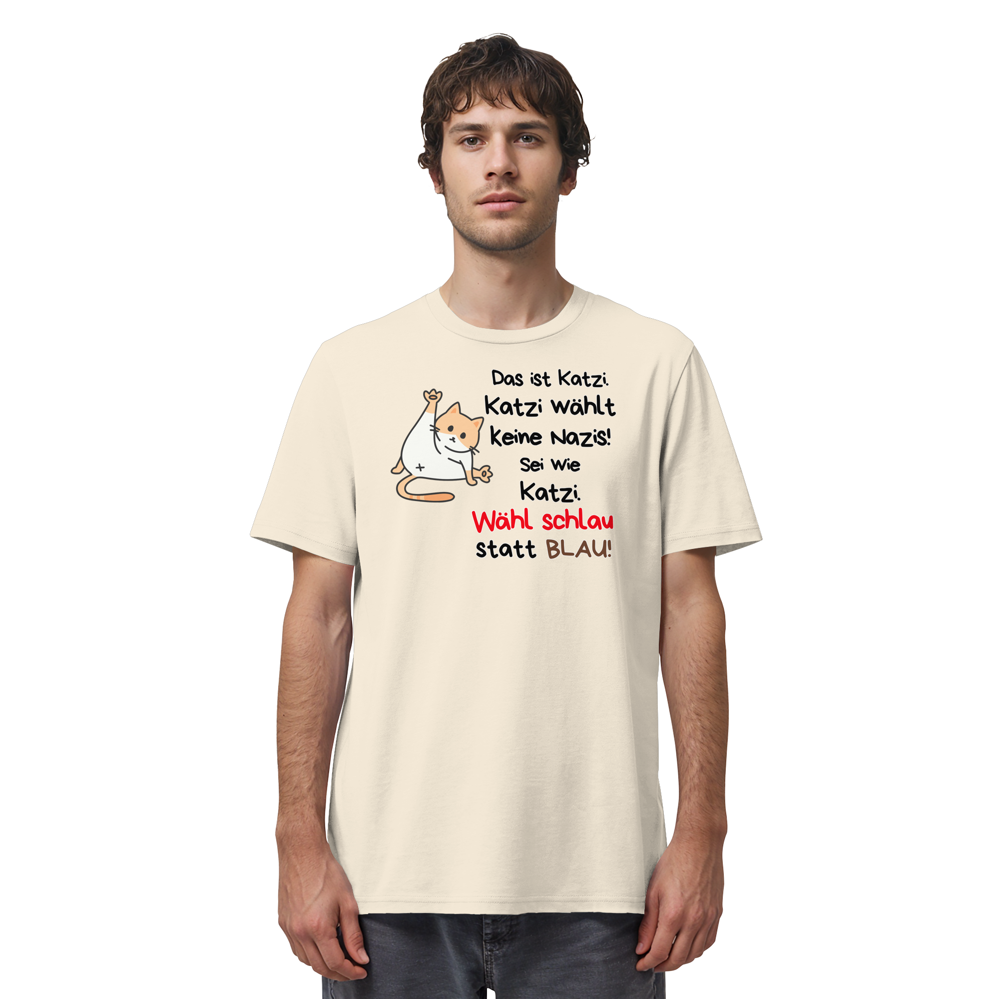 Katzi wählt keine Nazis! - Organic Shirt