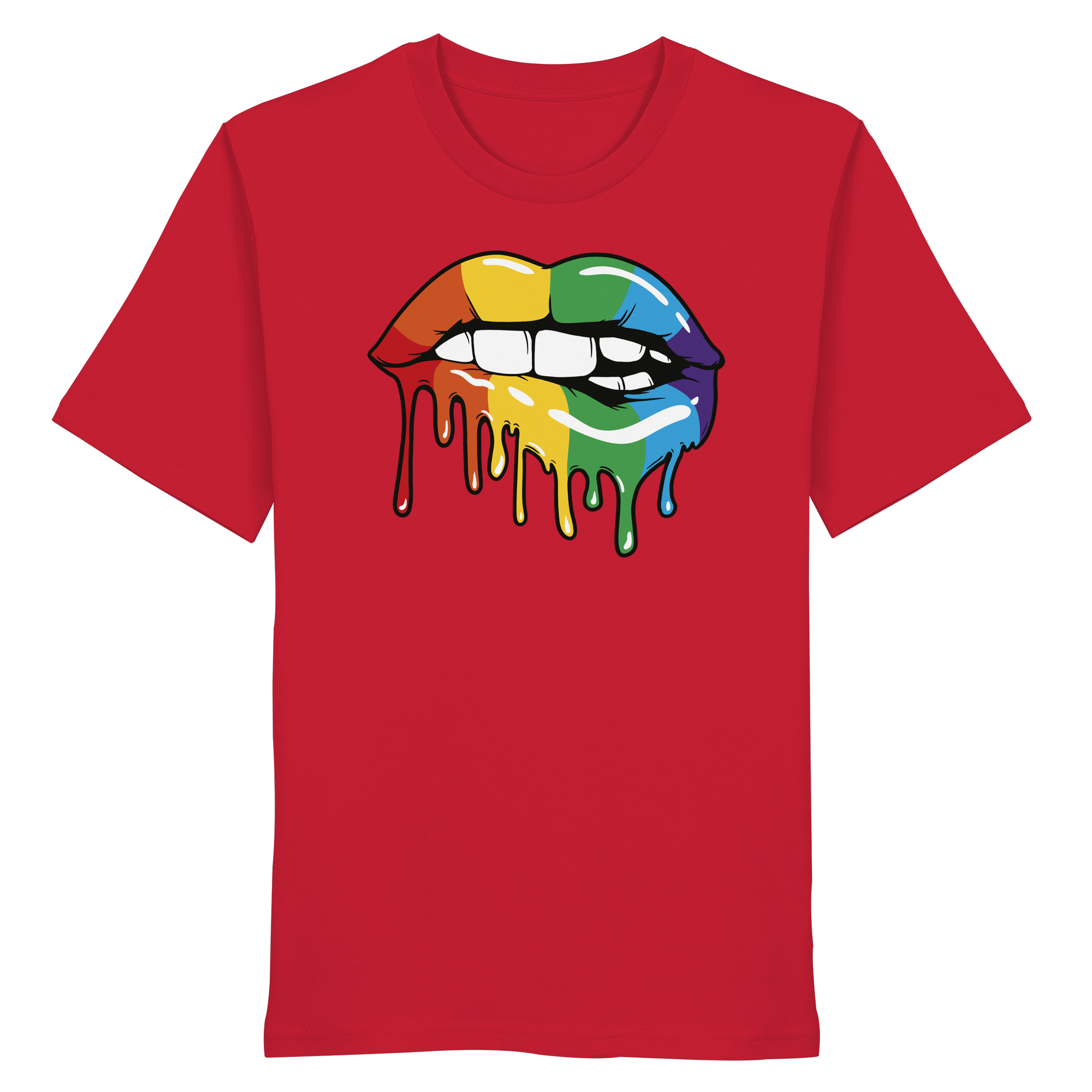 Regenbogen Lippen - Organic Shirt