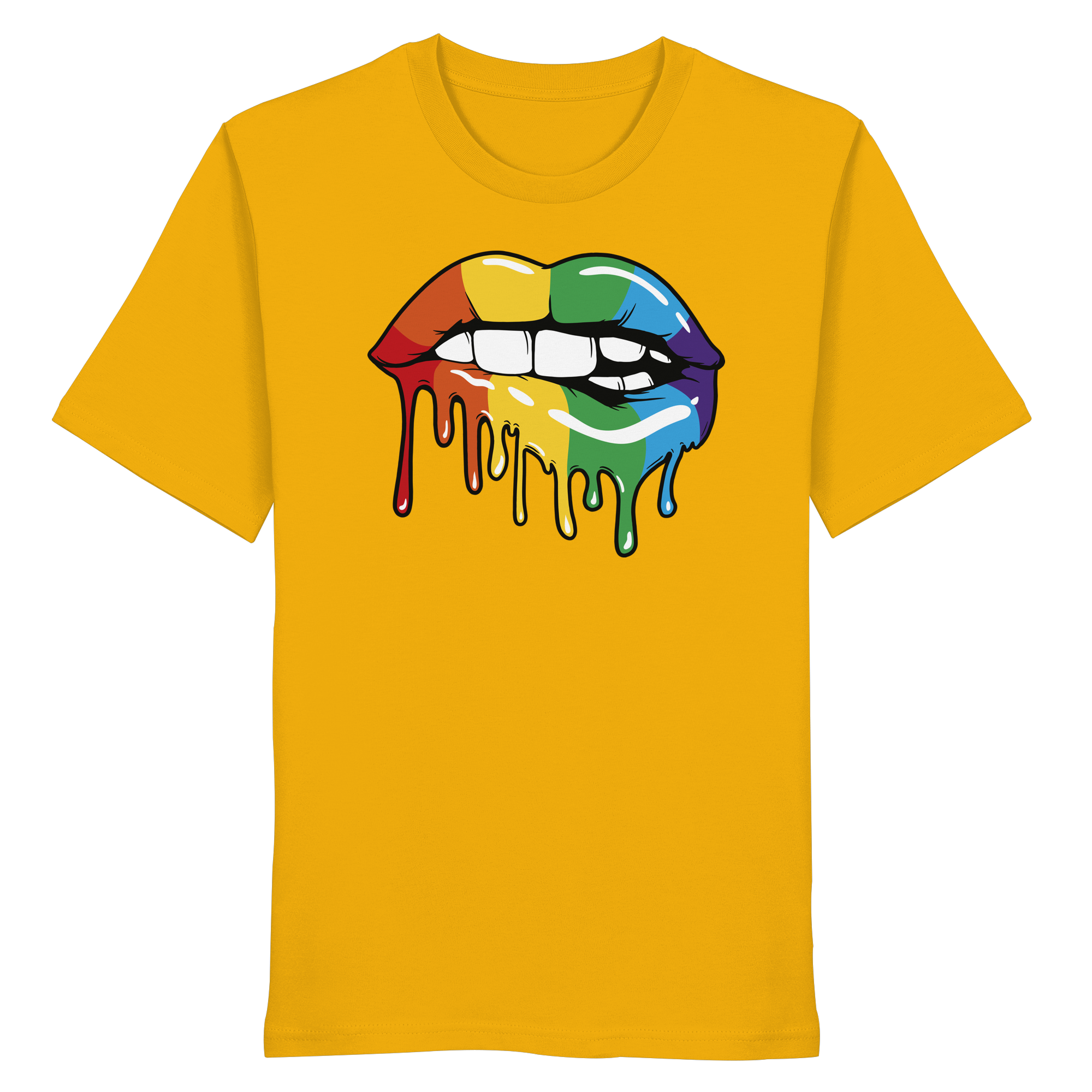 Regenbogen Lippen - Organic Shirt