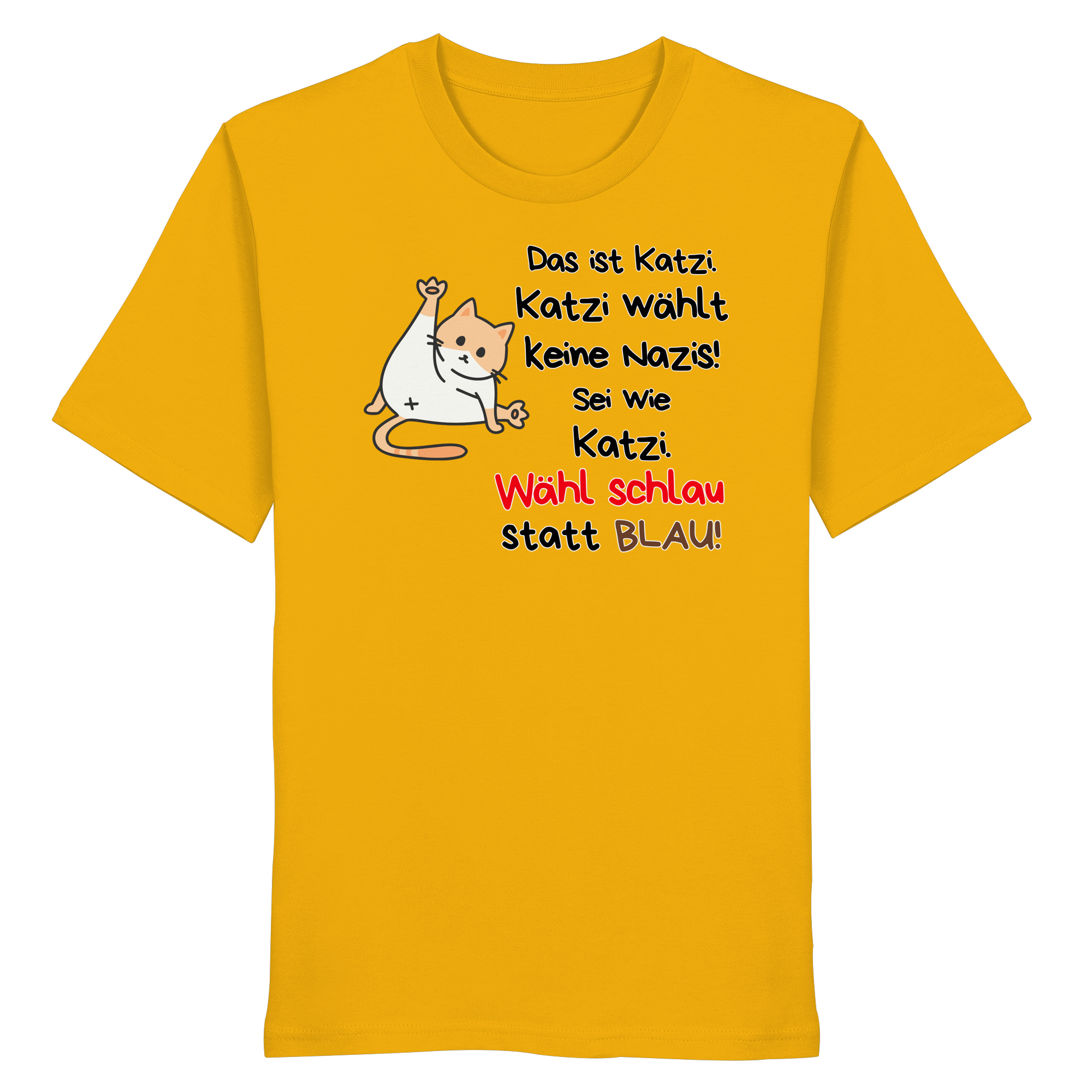 Katzi wählt keine Nazis! - Organic Shirt