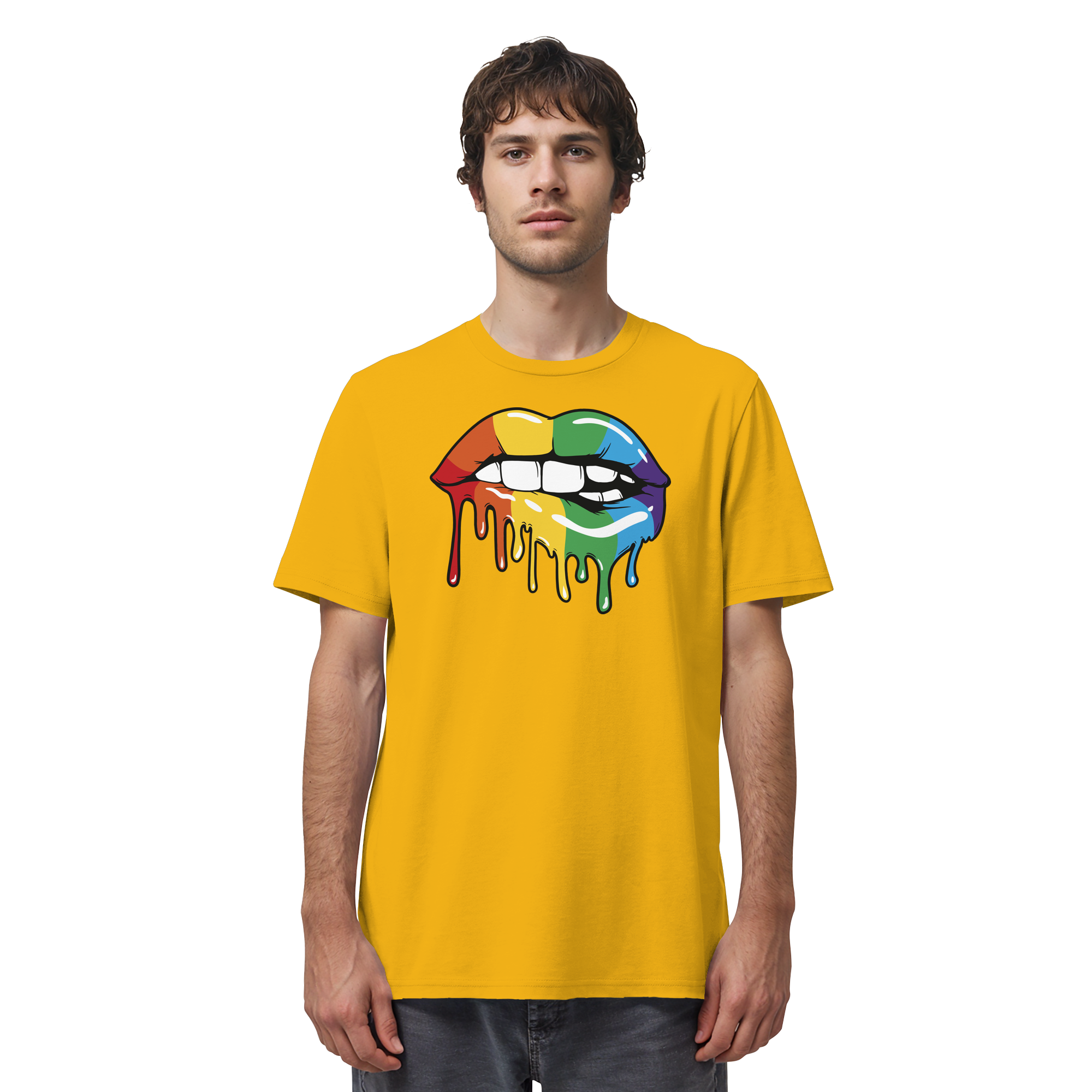 Regenbogen Lippen - Organic Shirt