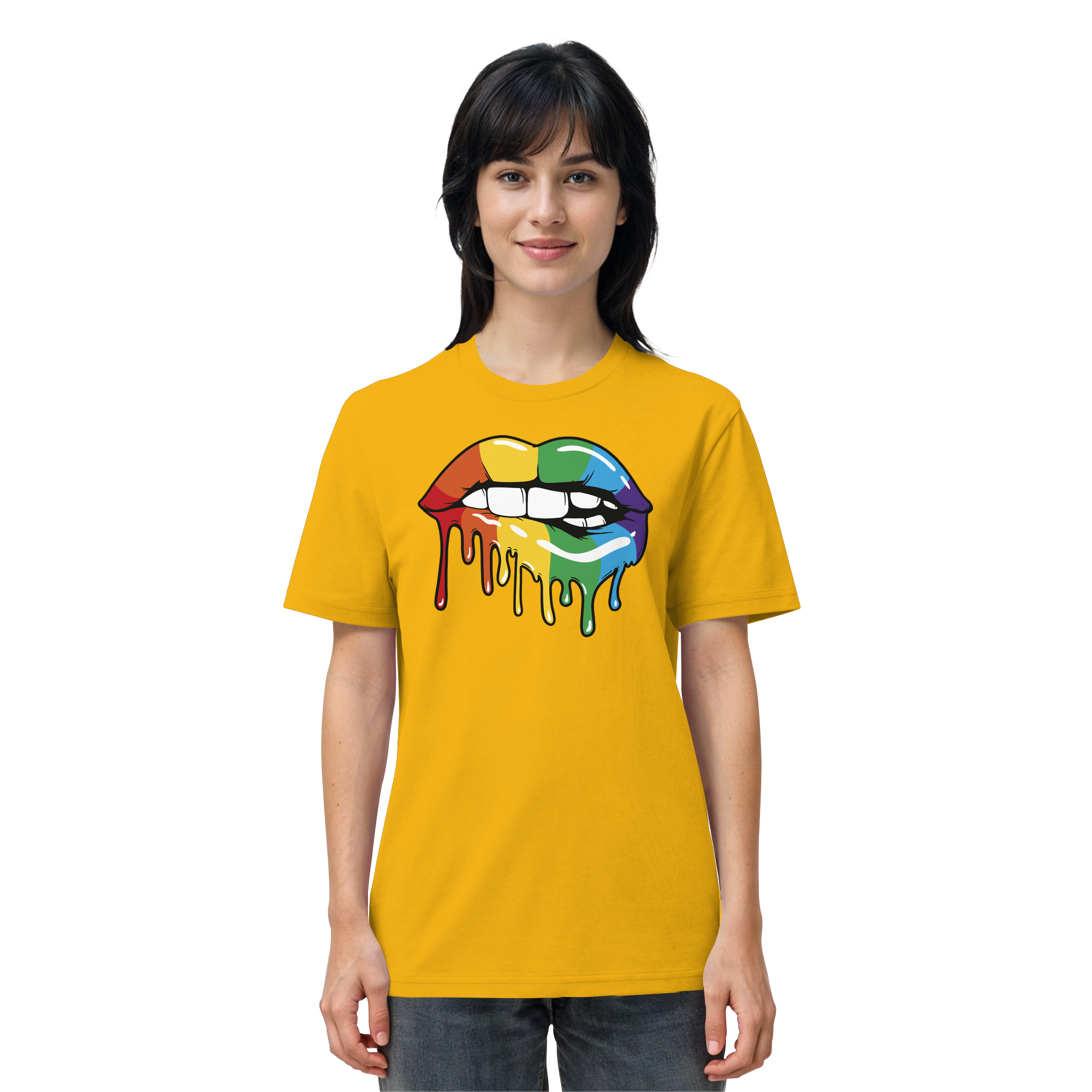 Regenbogen Lippen - Organic Shirt