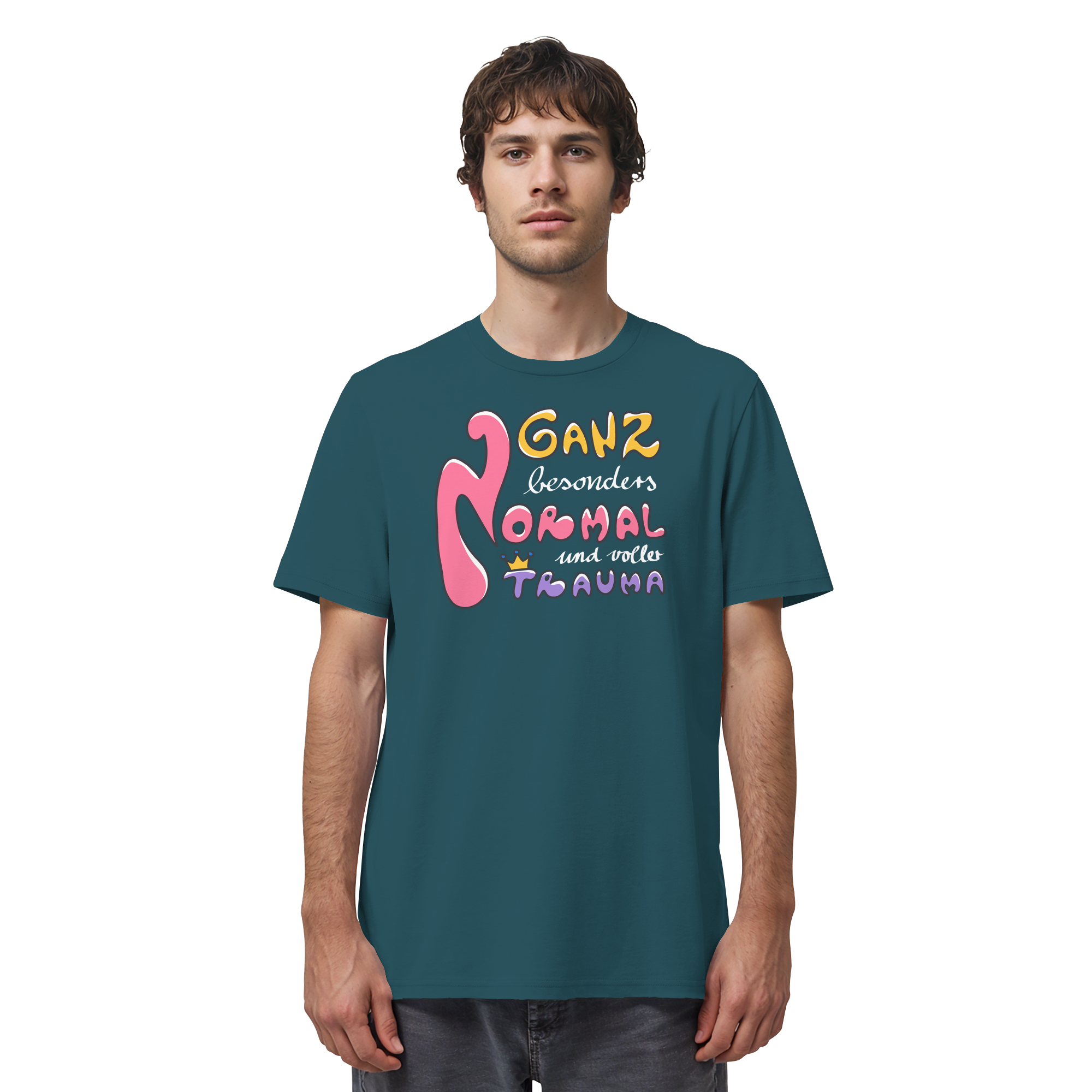 Ganz besonders Normal und voller Trauma "Bunte Edition" - Organic Shirt