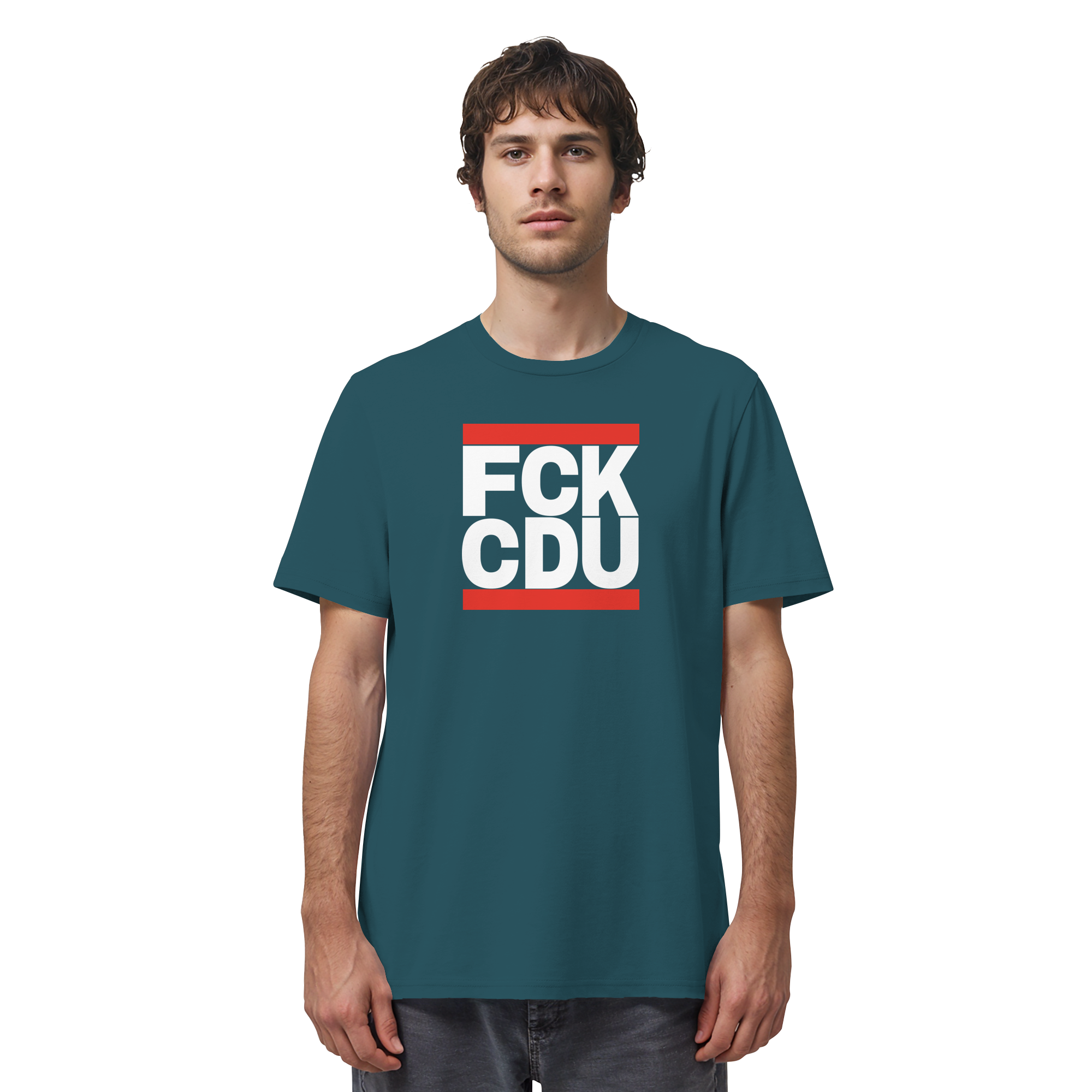 FCK CDU (weiße Schrift) - Organic Shirt