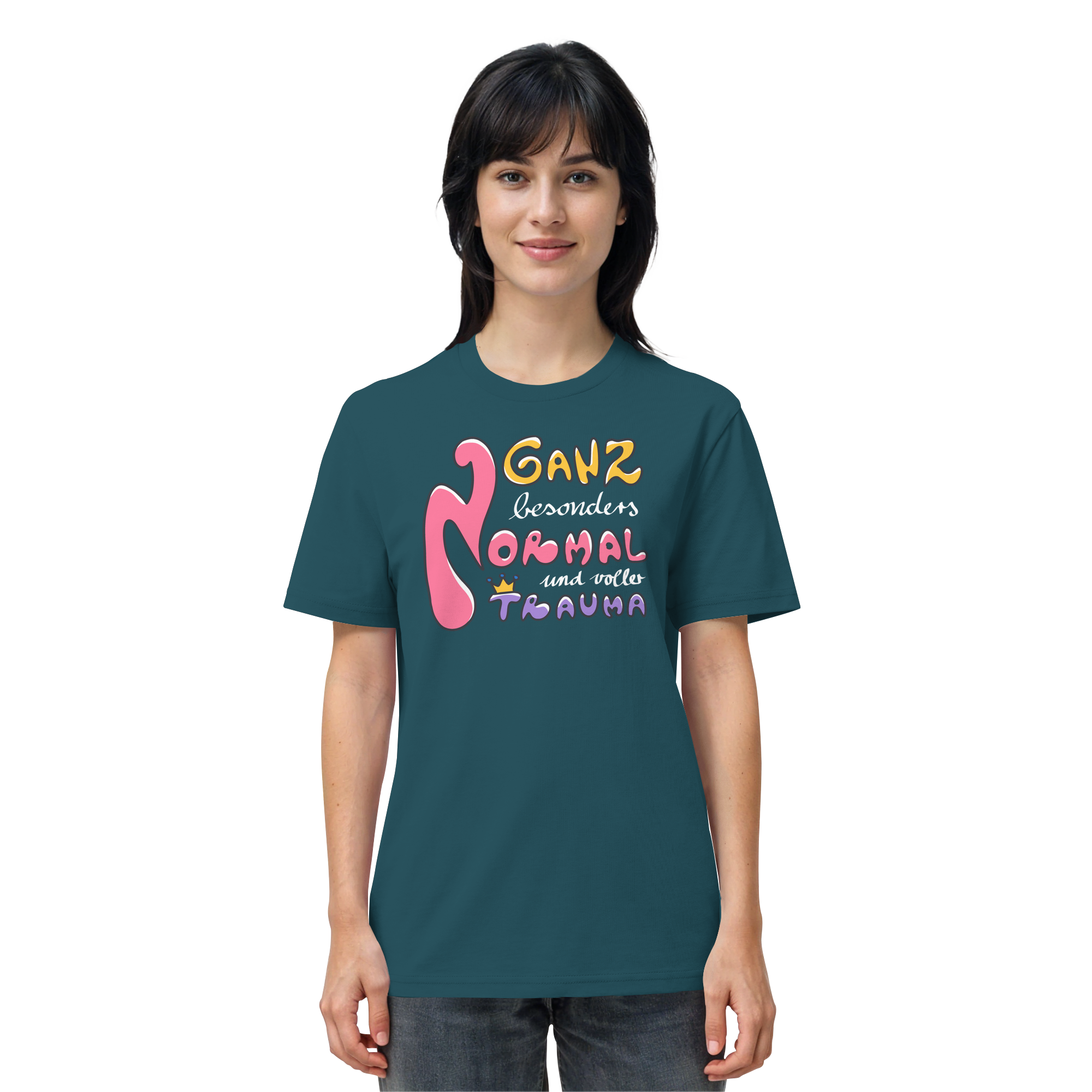 Ganz besonders Normal und voller Trauma "Bunte Edition" - Organic Shirt