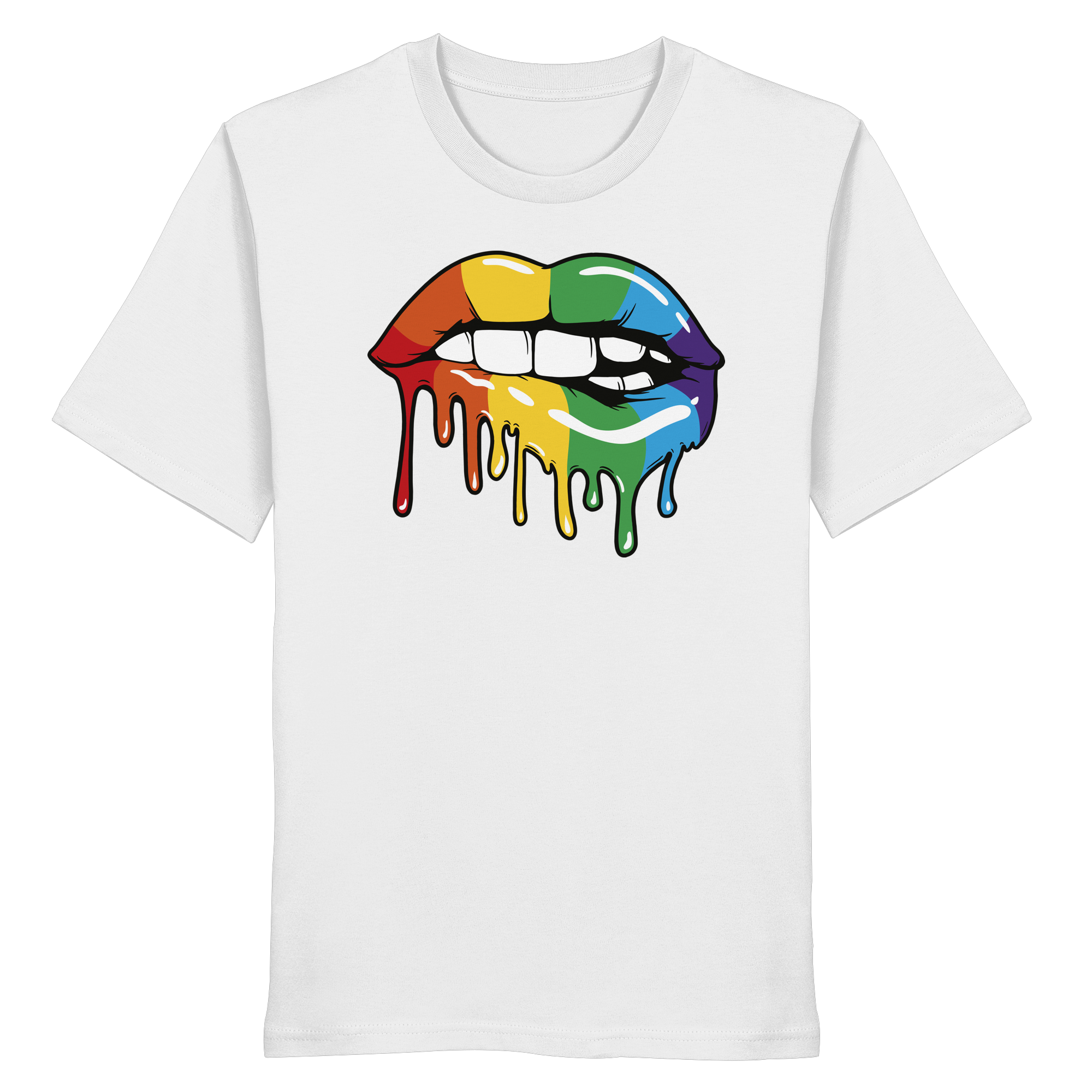 Regenbogen Lippen - Organic Shirt