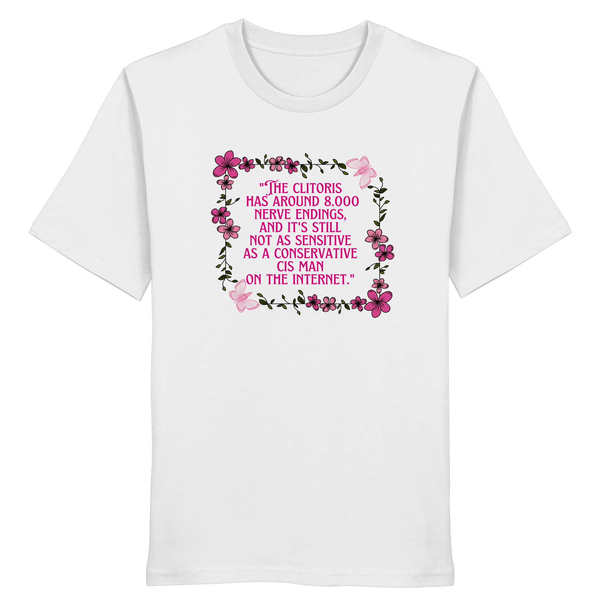 The Clitoris has around 8.000 Nerve Endings - Organic Shirt