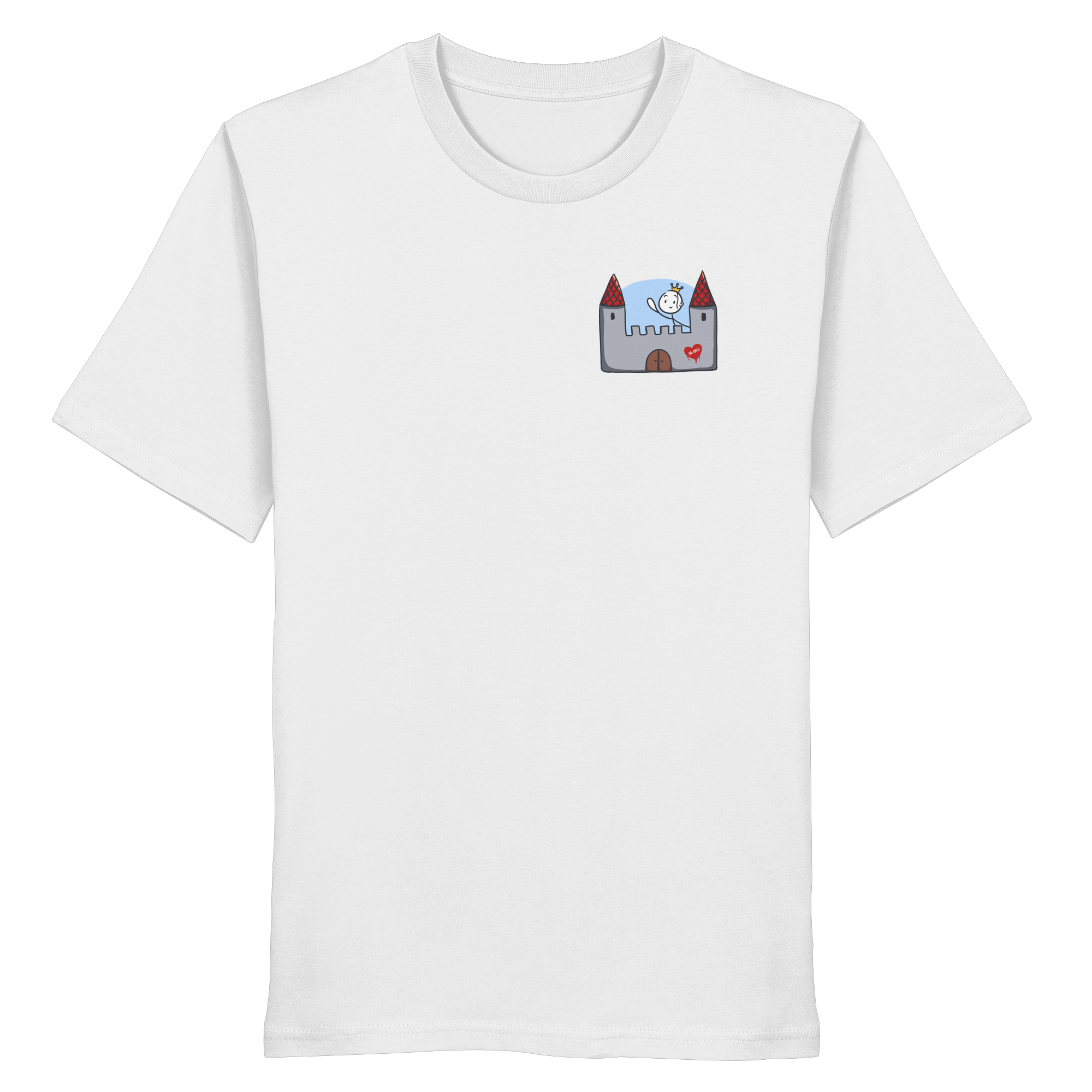 Hier und jetzt bin ich in Sicherheit "Schwarze Edition" Backprint - Organic Shirt