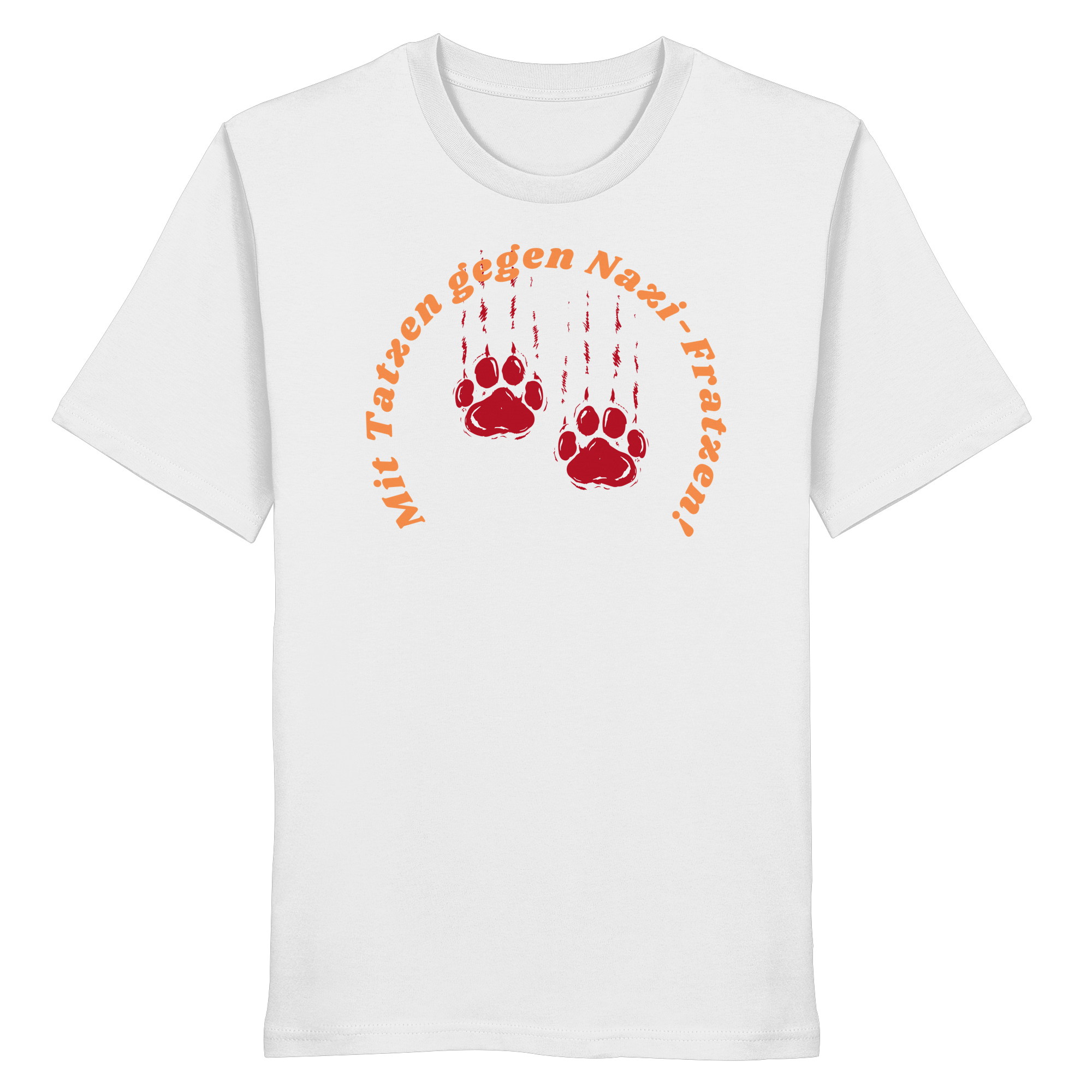Mit Tatzen gegen Nazi Fratzen - Organic Shirt