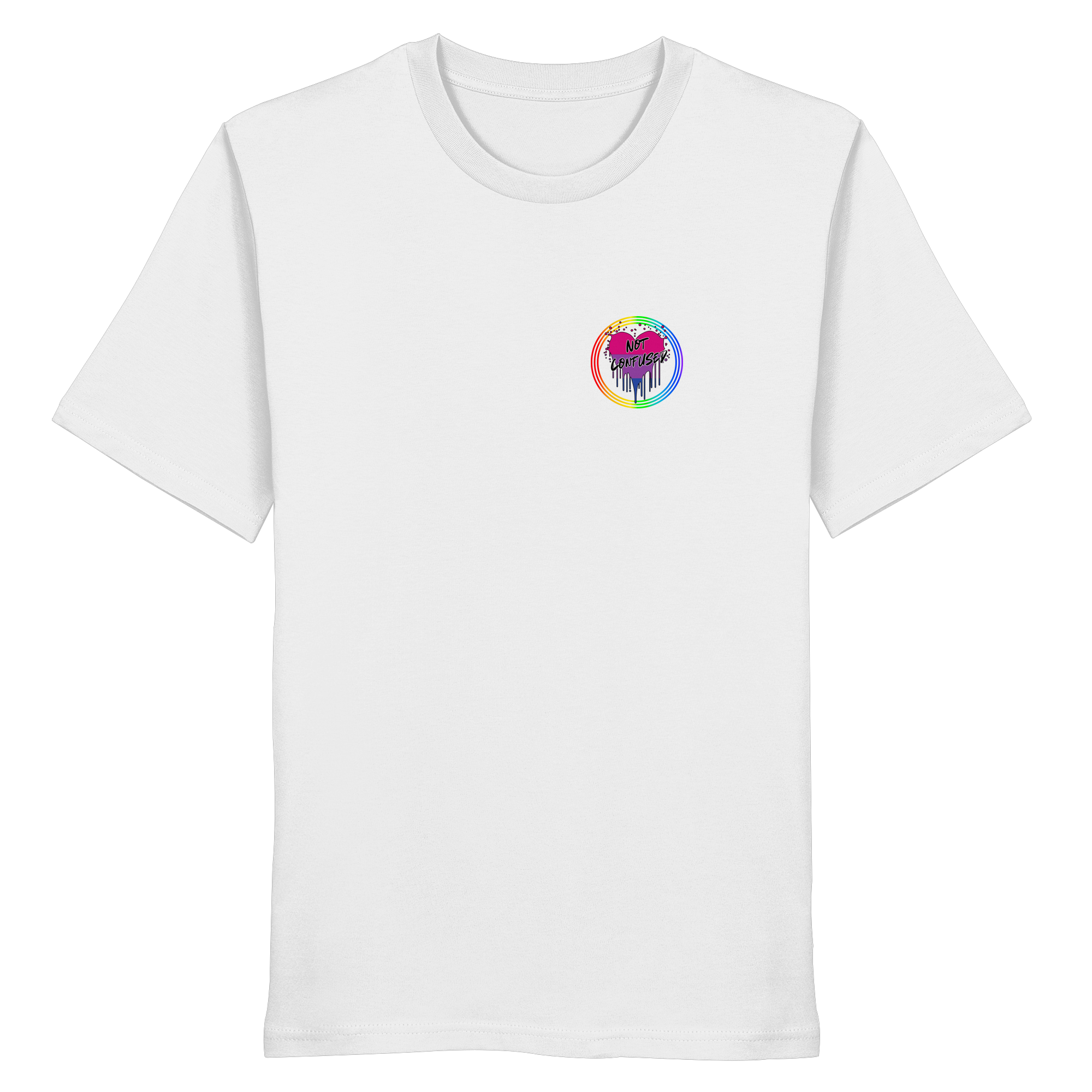 Bisexual Not Confused "Regenbogenkreis Edition" - Organic Shirt