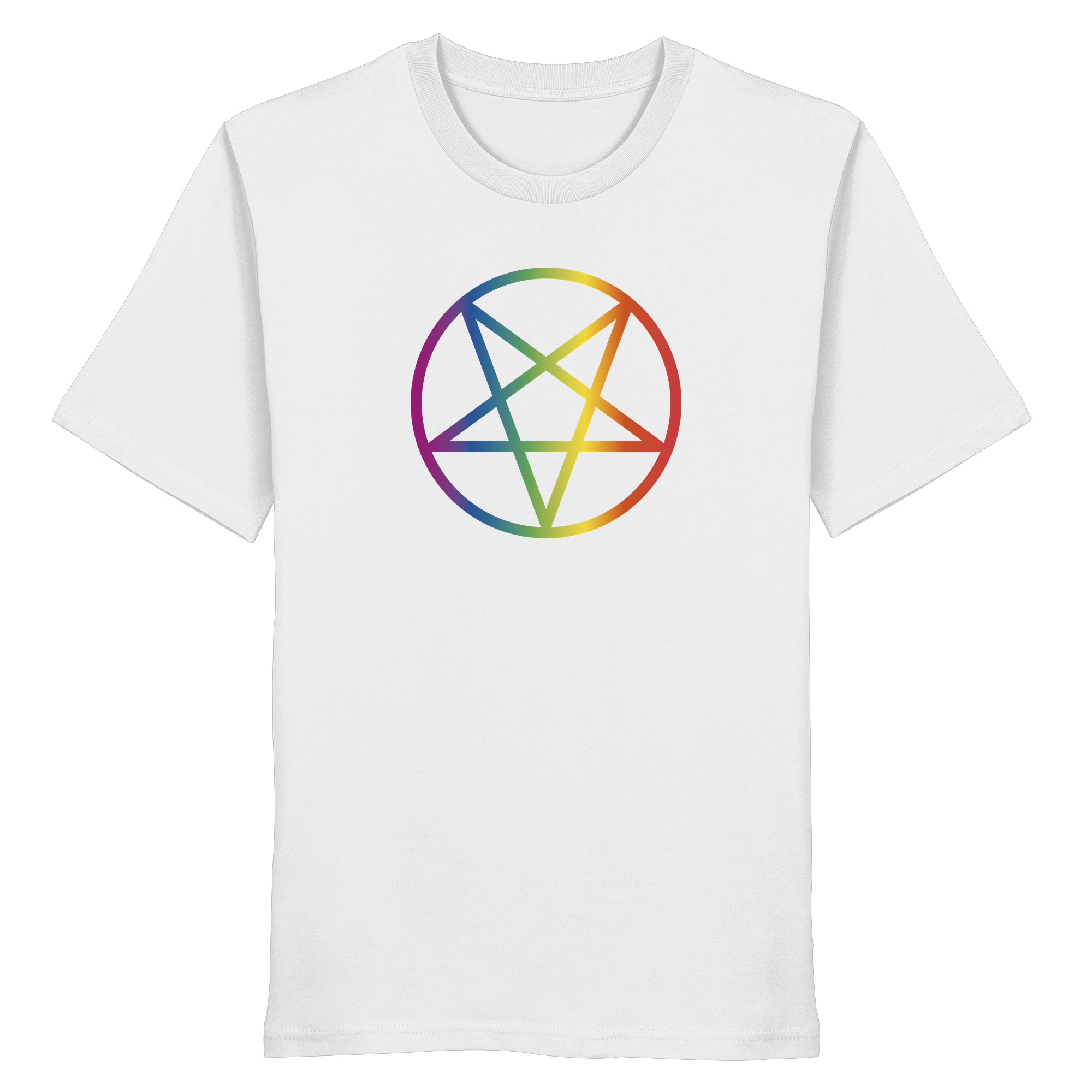 Regenbogen Pentagramm - Organic Shirt