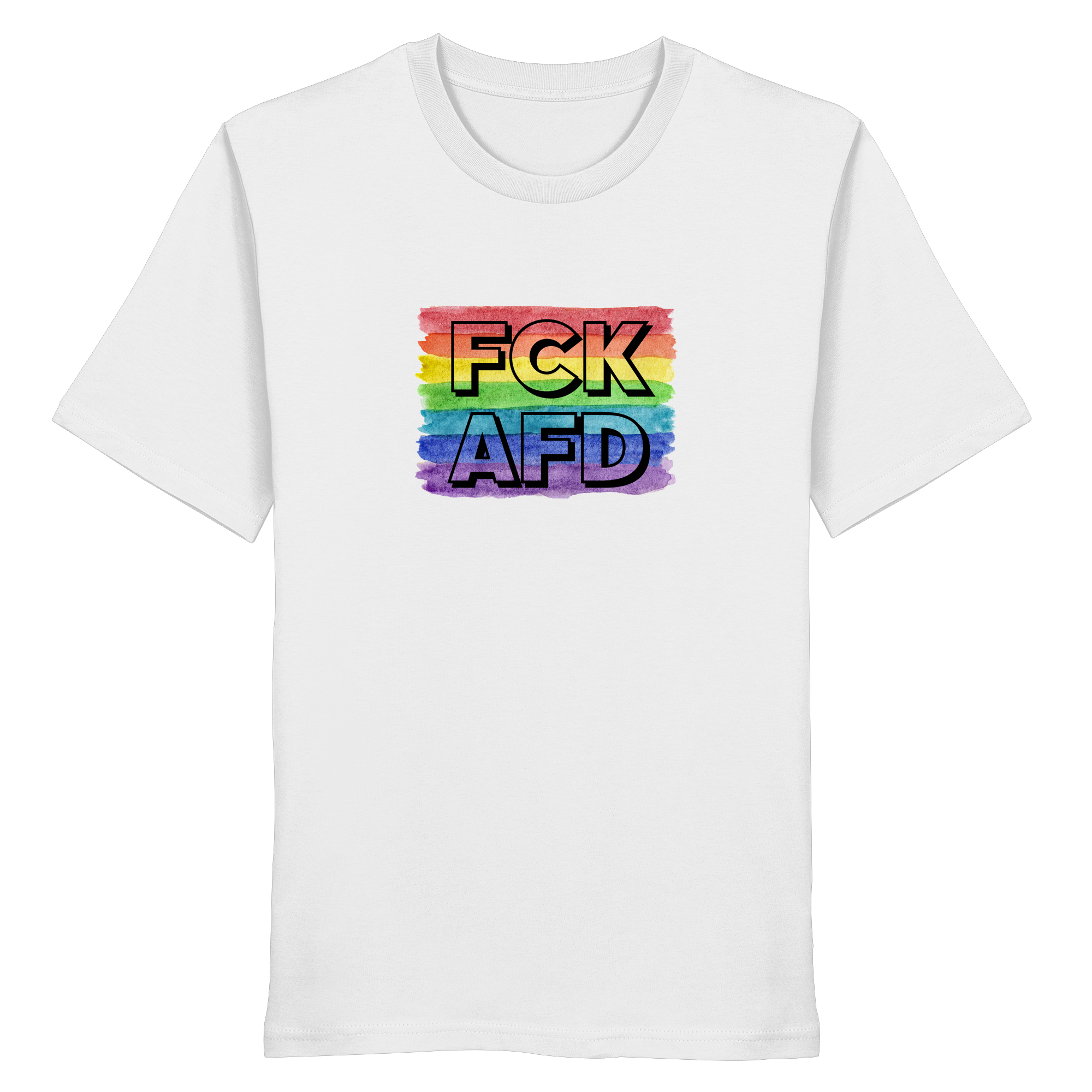 FCK AFD "Rainbow Resistance Edition" - Organic Shirt
