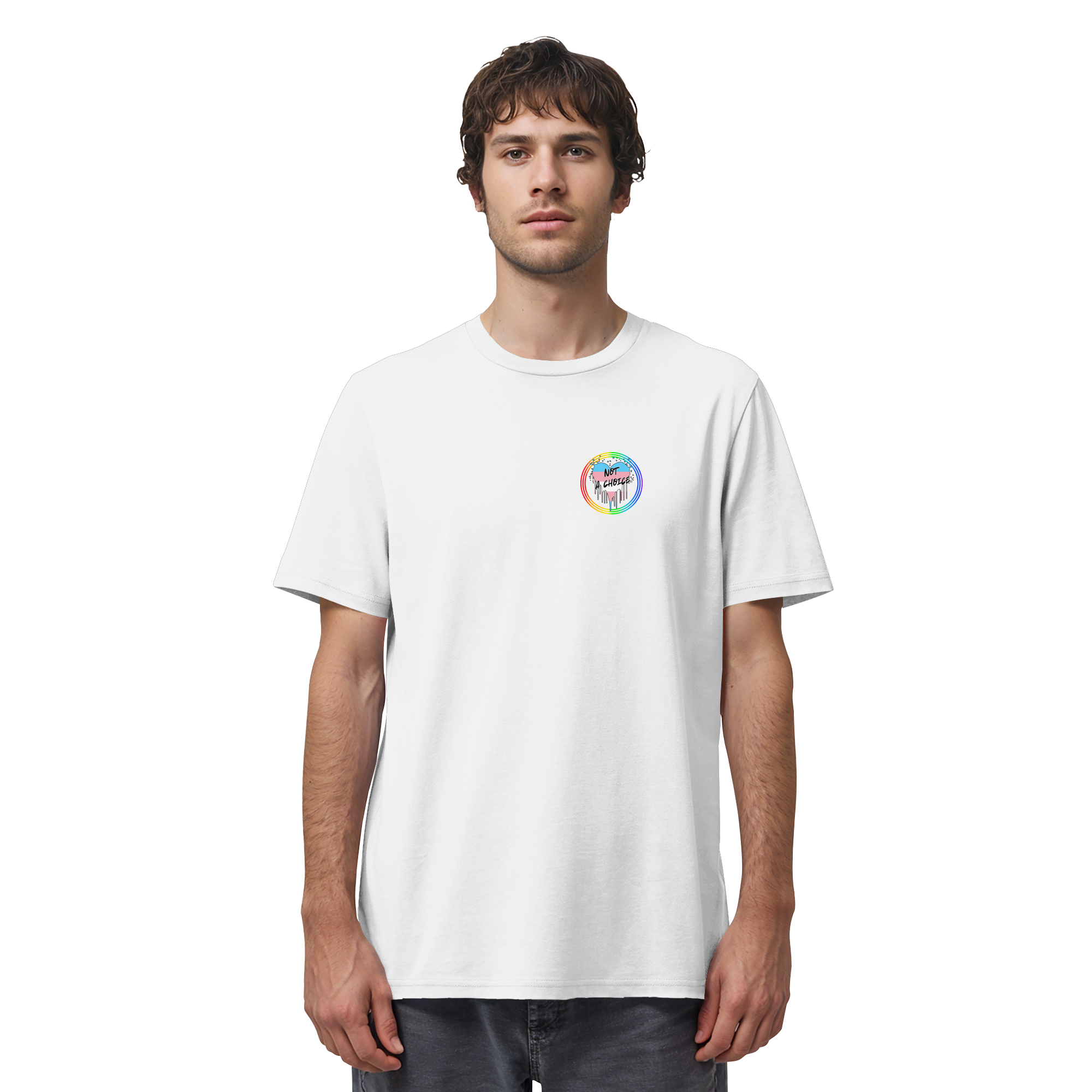 Trans Not a Choice "Regenbogenkreis Edition" - Organic Shirt