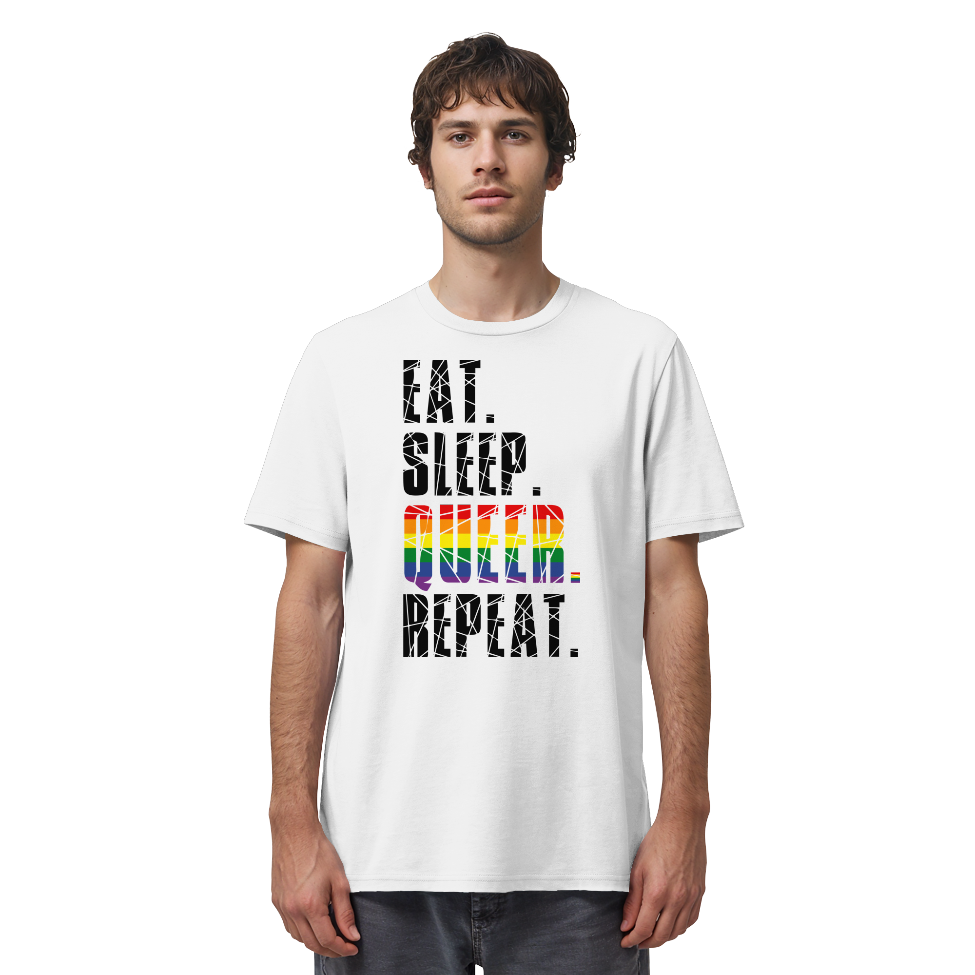 EAT. SLEEP. QUEER. REPEAT. - Organic Shirt
