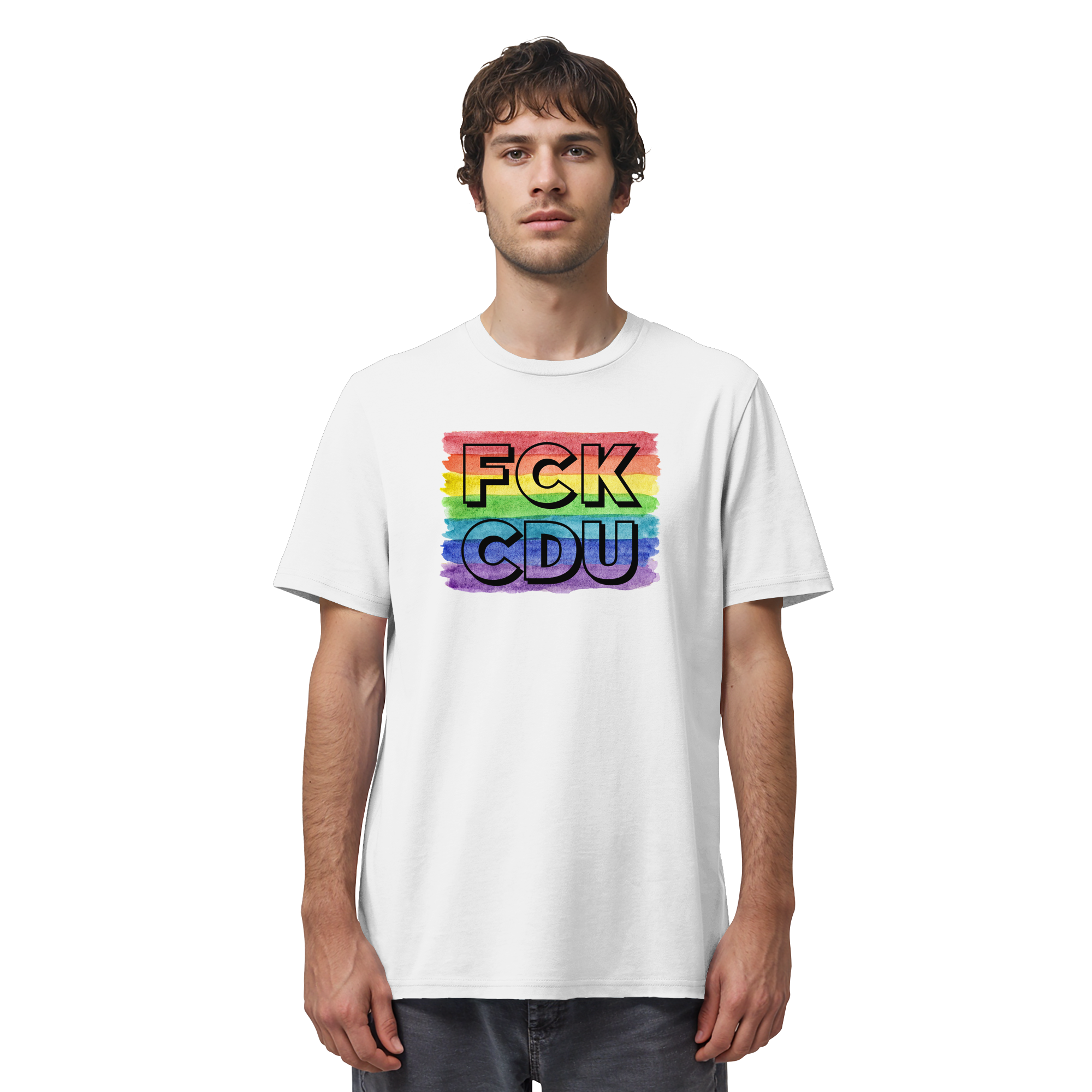 FCK CDU "Rainbow Resistance Edition" - Organic Shirt