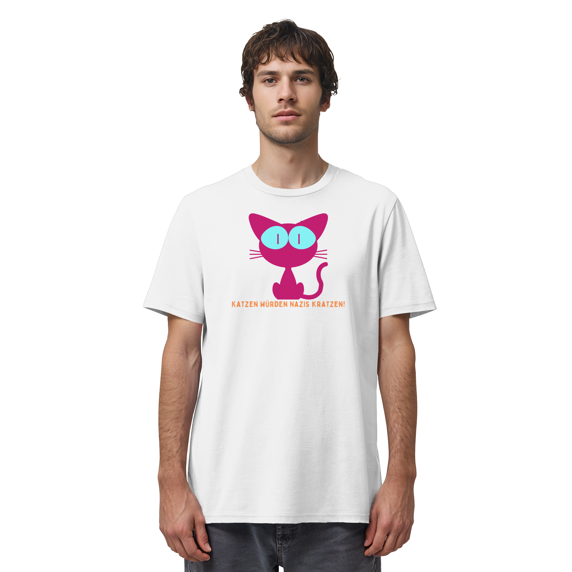 Katzen würden Nazis kratzen - Organic Shirt